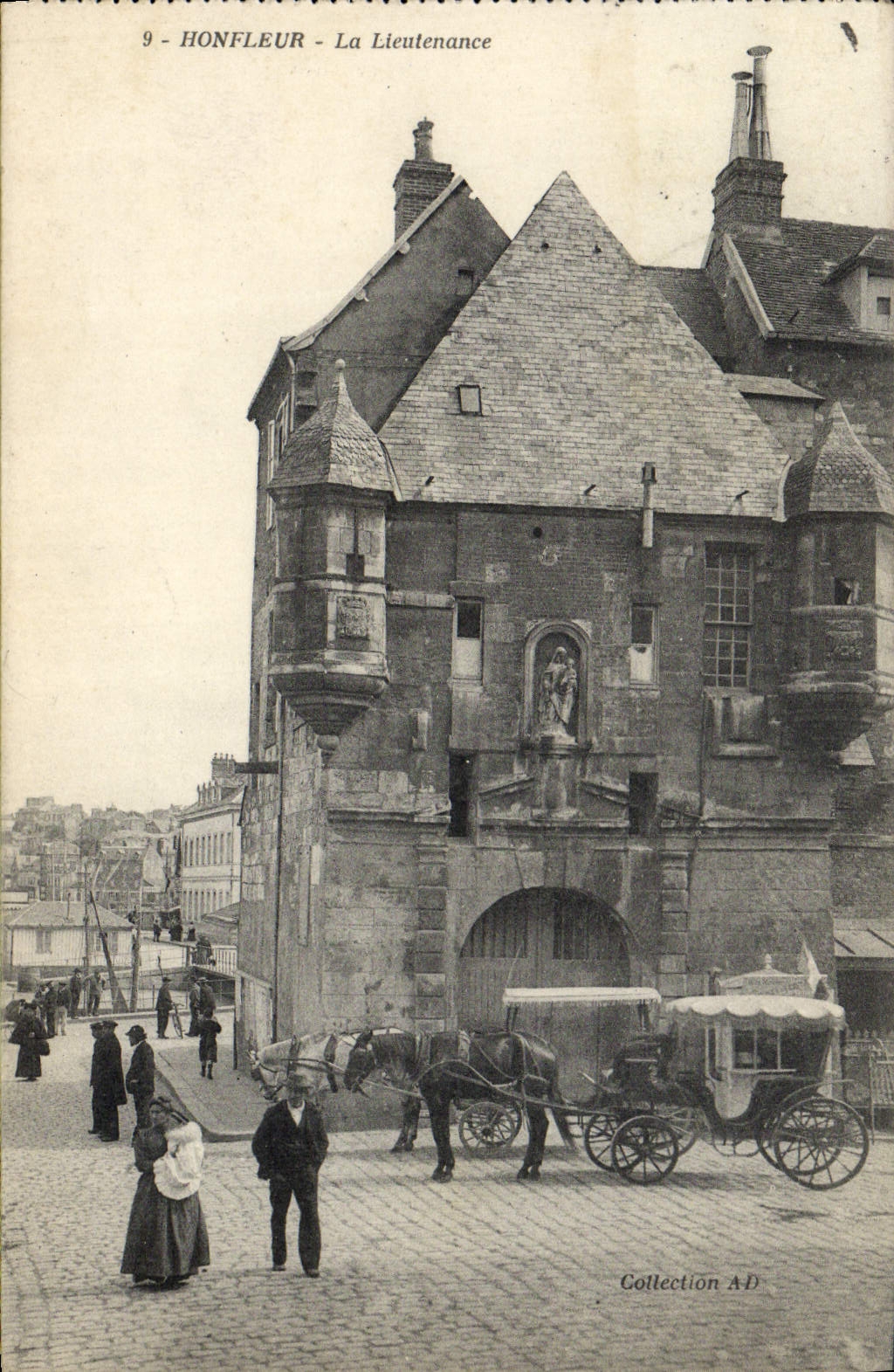VINTAGE POSTCARD Honfleur Lieutenancy