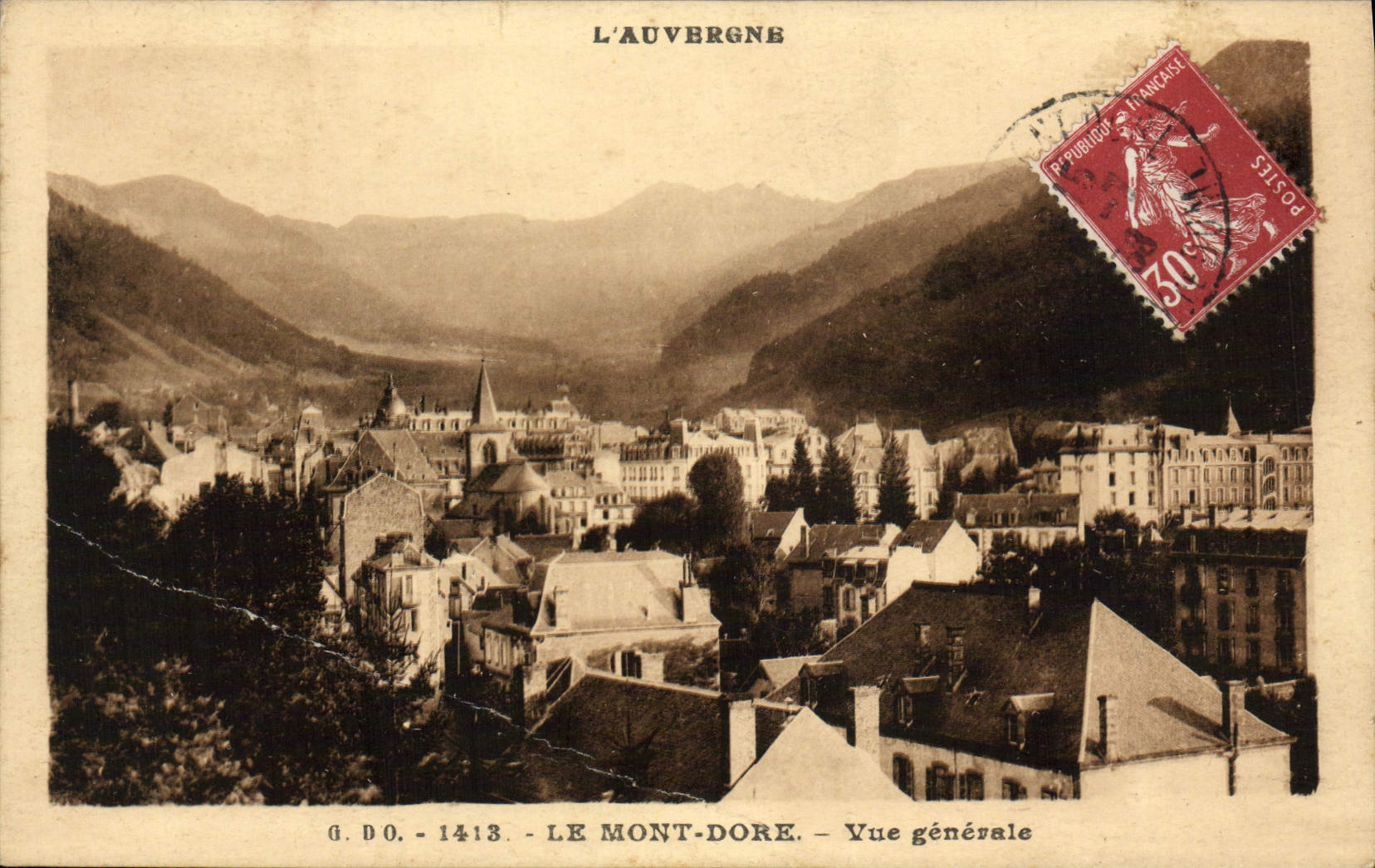 CPA Le Mont Dore Vue generale