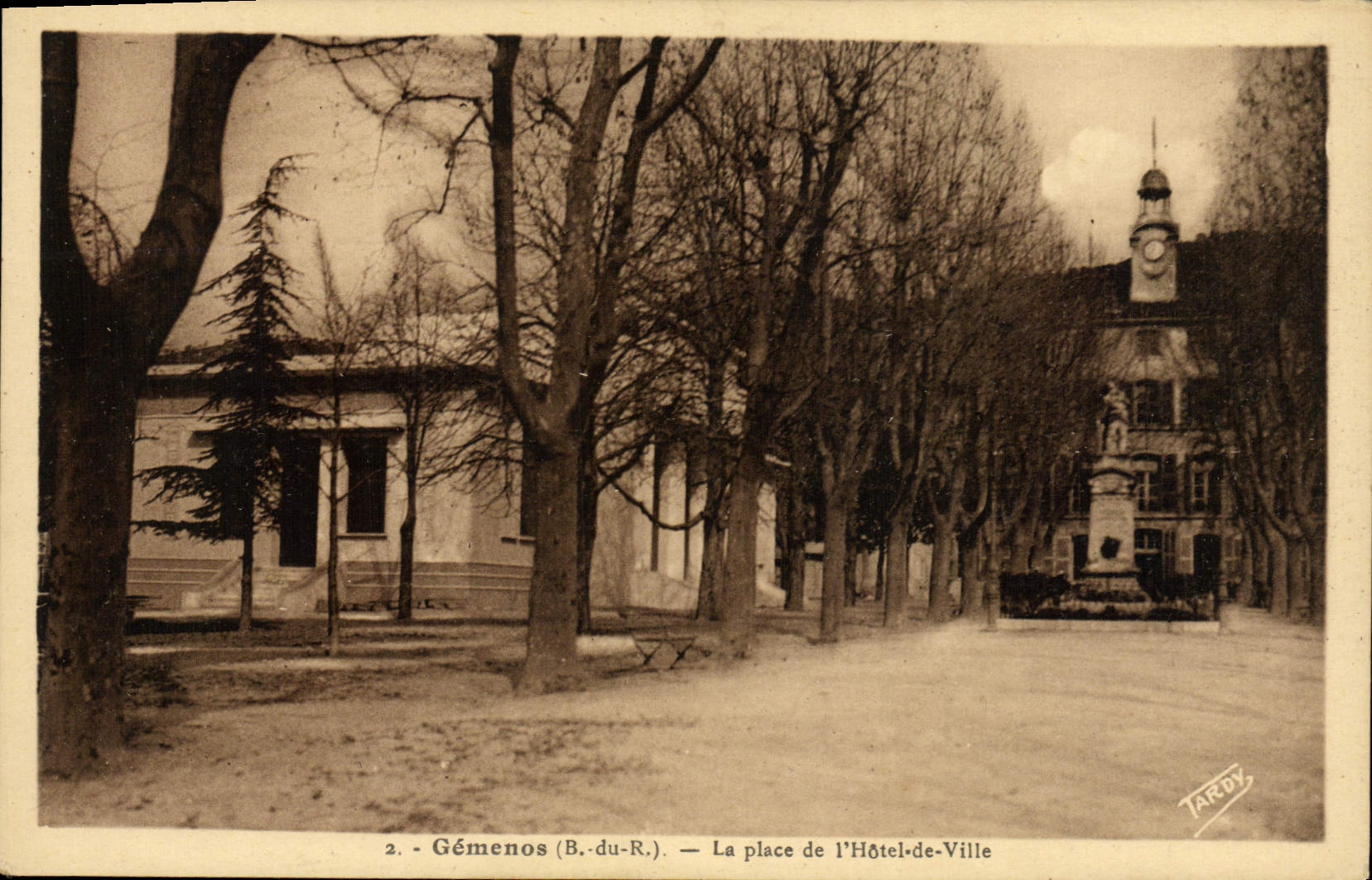 CPA Gemenos La Place De I Hotel De Ville