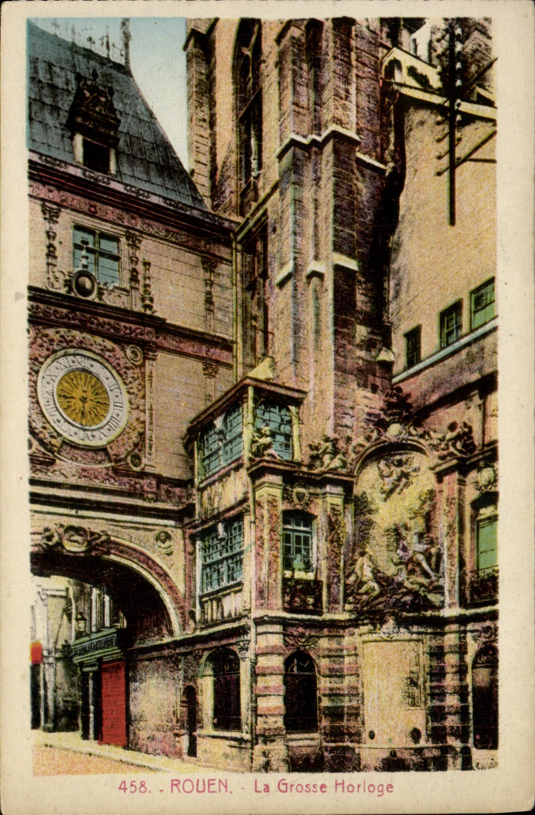 CPA Rouen La Grosse Horloge
