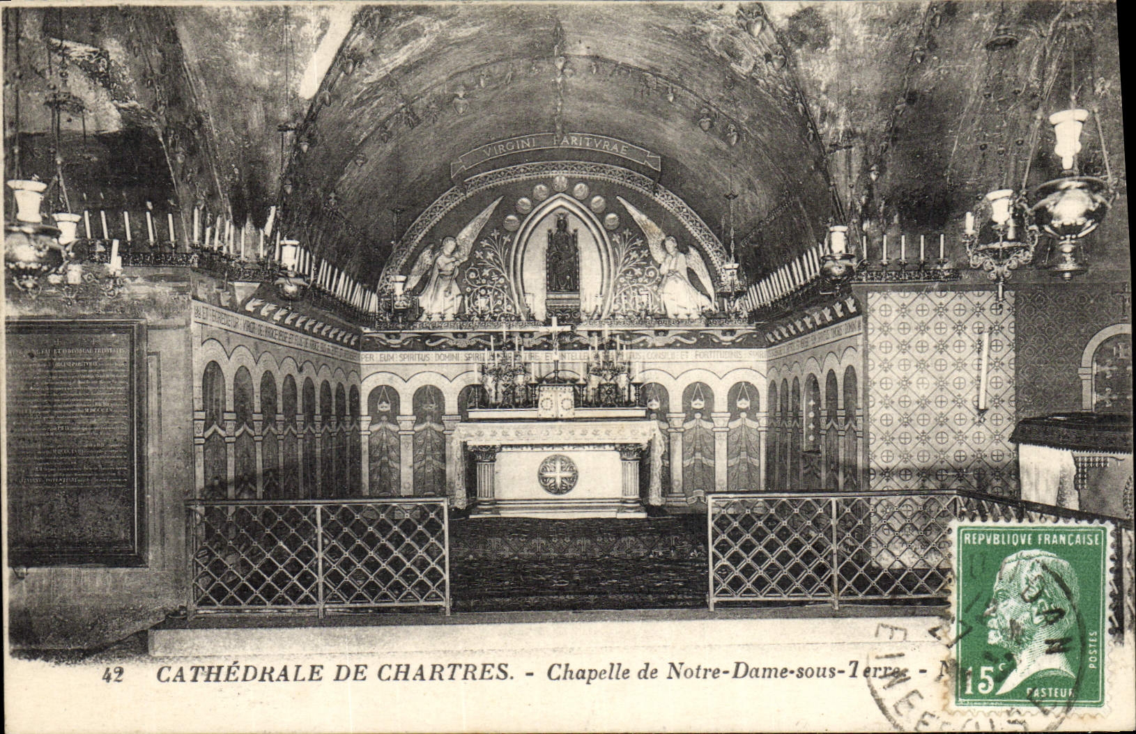 CPA Cathedrale De Chartres Chapelle de Notre Dame sous terre