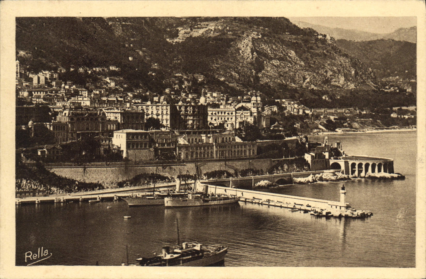 CPA Monte Carlo vu de Monaco 