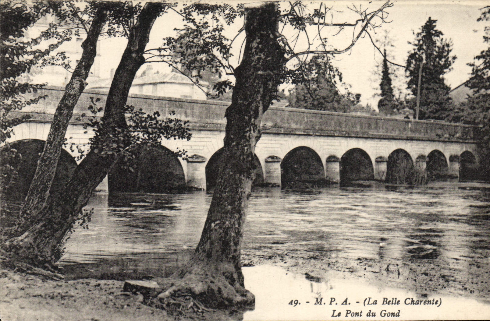CPA Le pont du Gond 
