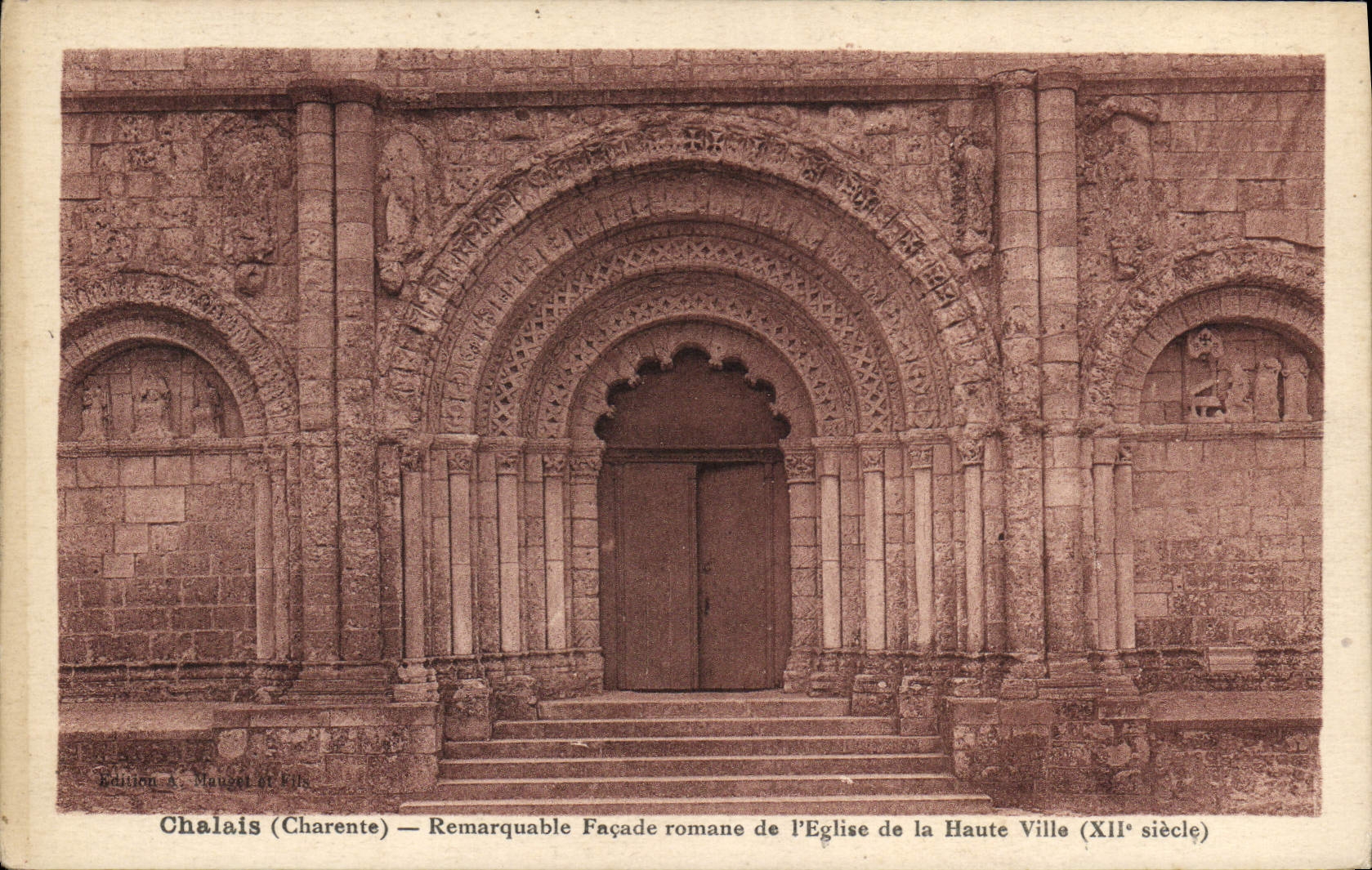CPA Chalais Eglise