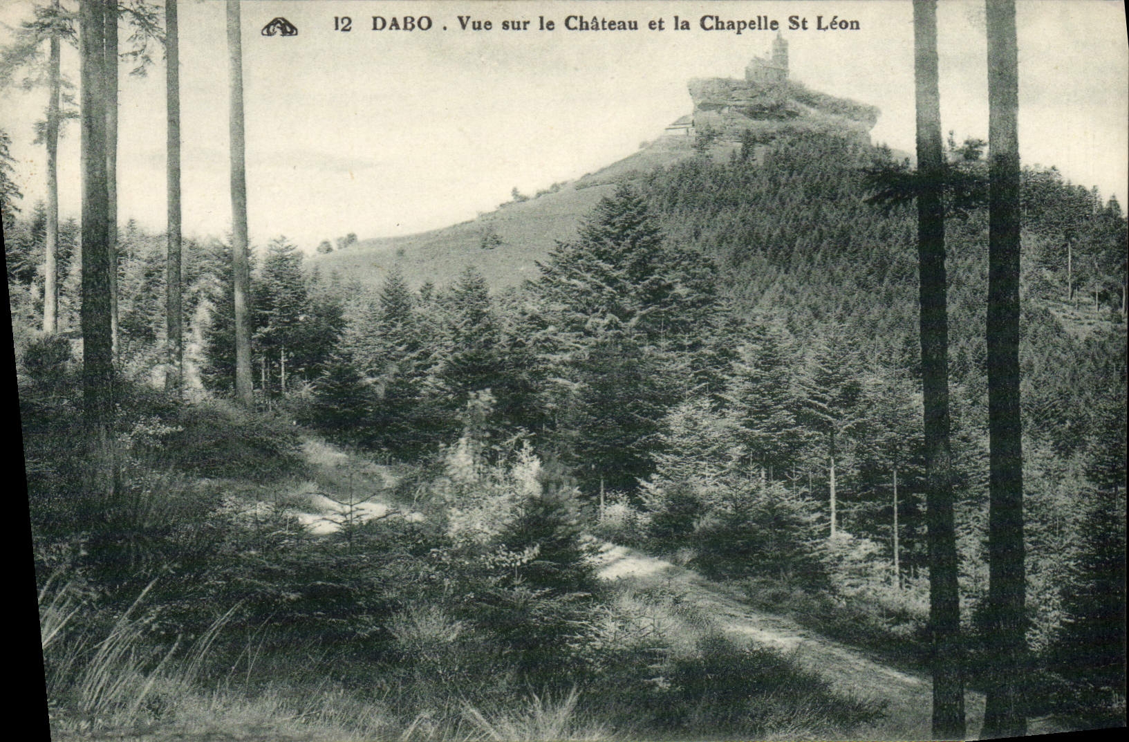 VINTAGE POSTCARD Dabo Seen on the Castle and the Vault St Leon