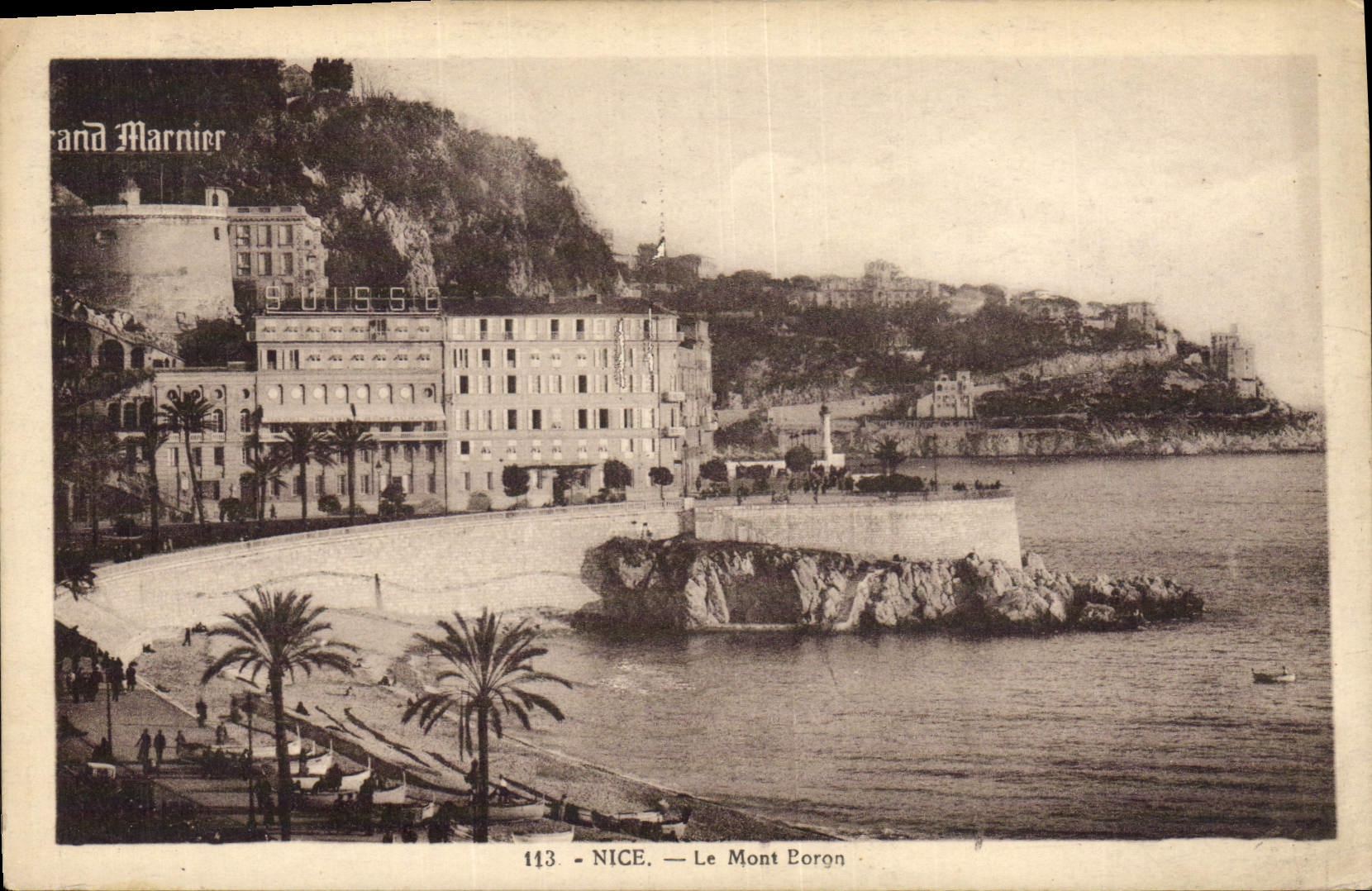 POSTAL Nicy de la VENDIMIA el montaje del boro