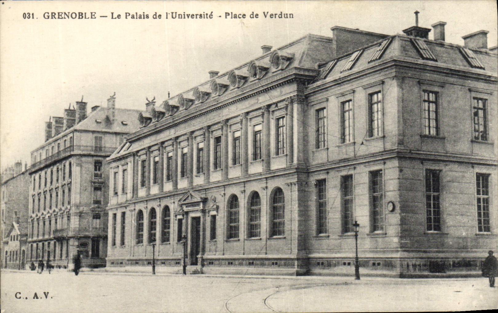La POSTAL Grenoble de la VENDIMIA el paladar De I' Universite coloca De Verdún