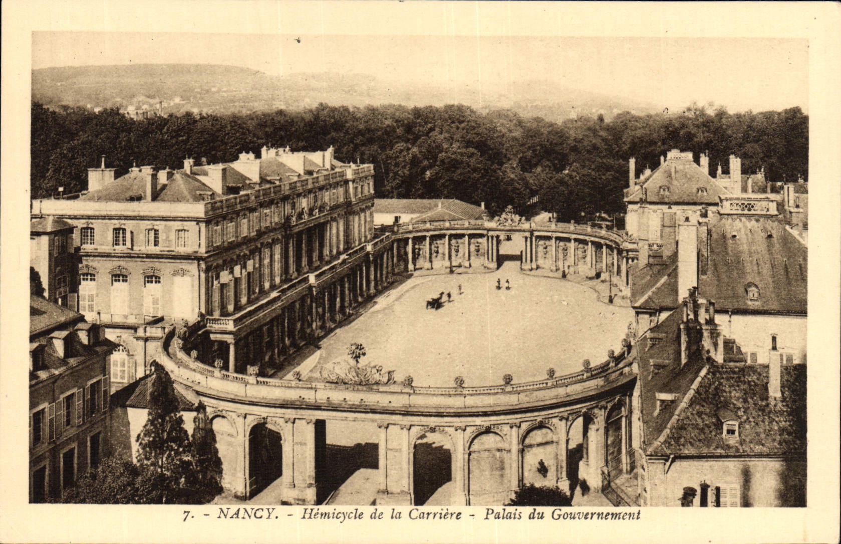 CPA Nancy Hemicycle De La Carriere Palais Du Gouvernement
