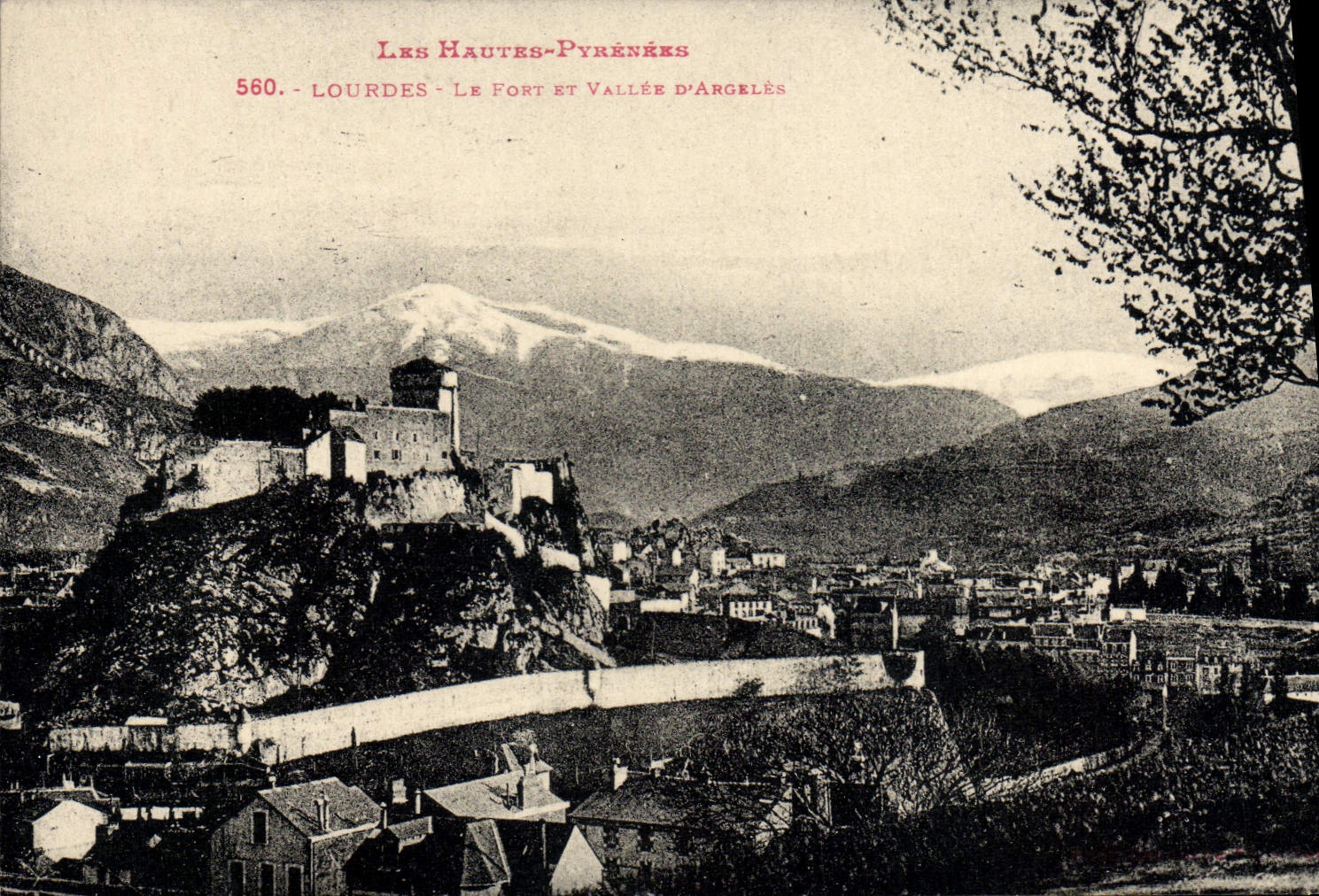 VINTAGE POSTCARD Heavy the Face and Valler D' Argeles