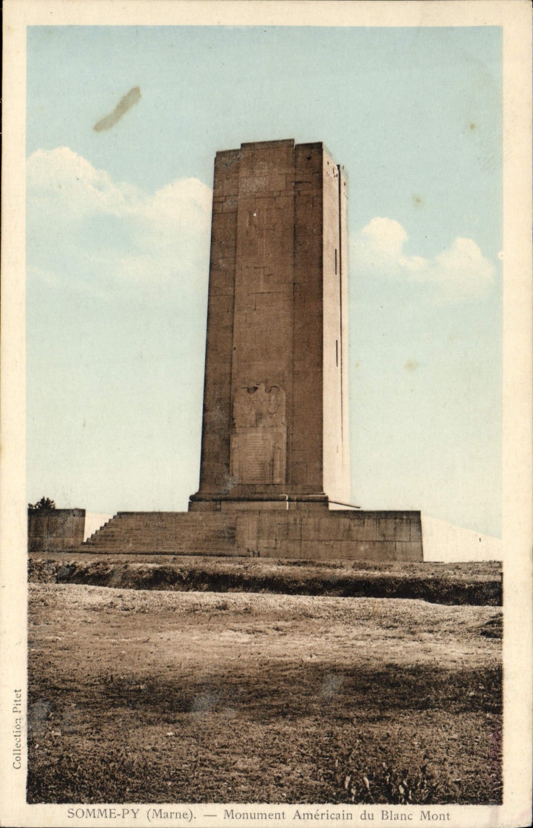 VINTAGE POSTCARD Nap Py Monument American of the White Militaria Mount