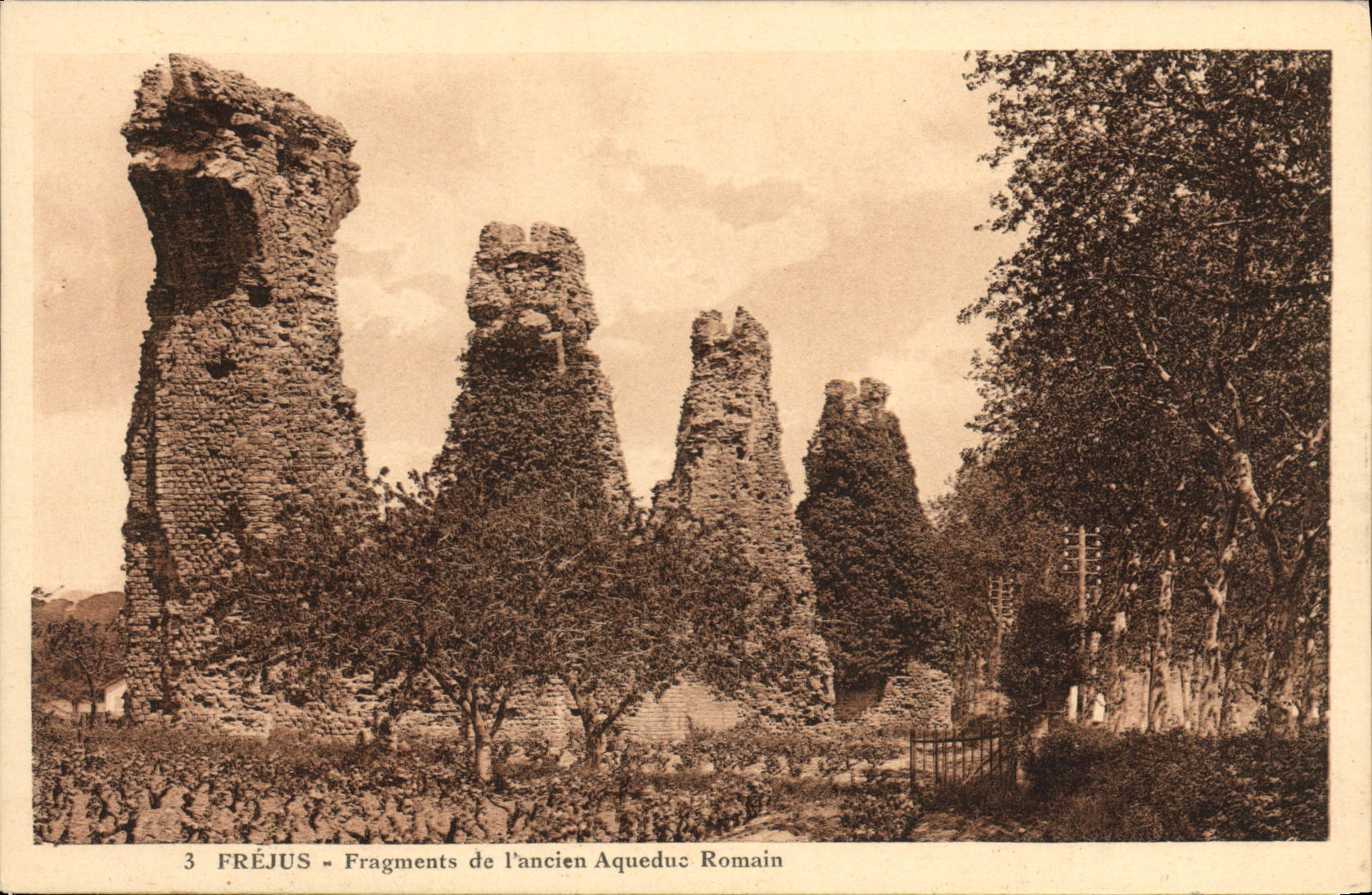 CPA Frejus Fragments De I'Ancien Aqueduc Romain