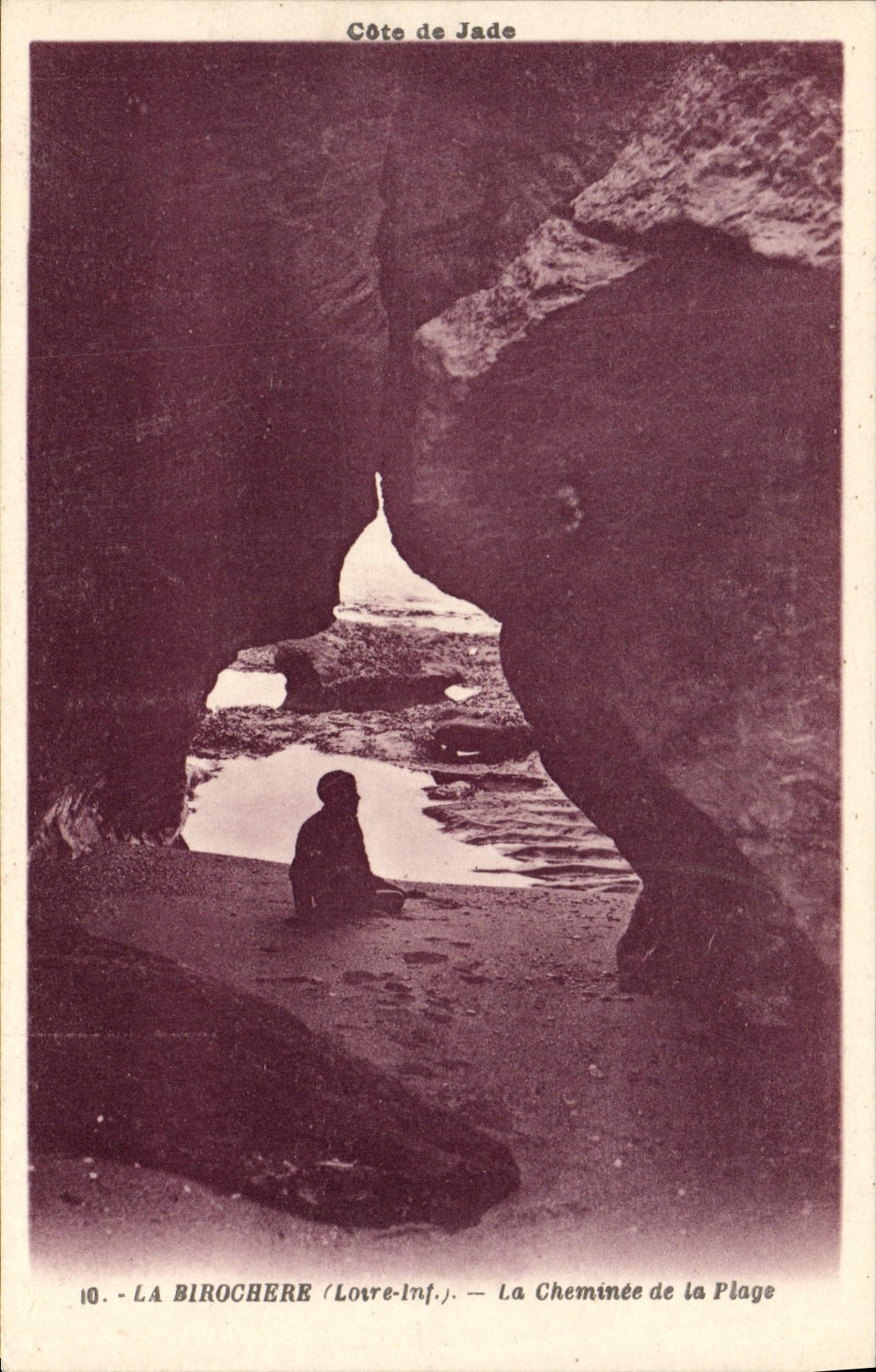 CPA Cote De Jade La Birochere La cheminee de la plage