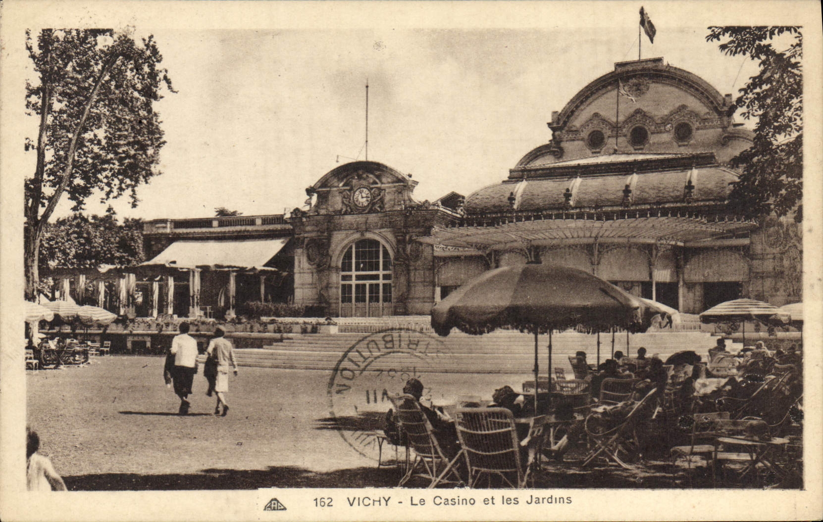 CPA Vichy Le Casino Et Les Jardins