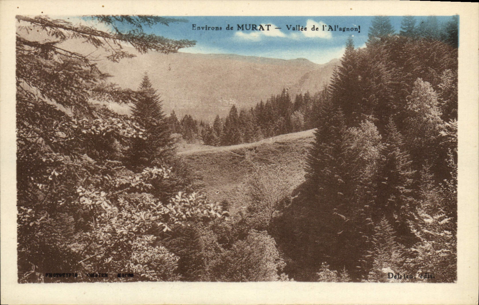 VINTAGE POSTCARD Surroundings De Murat Valley Of Al' Agnon