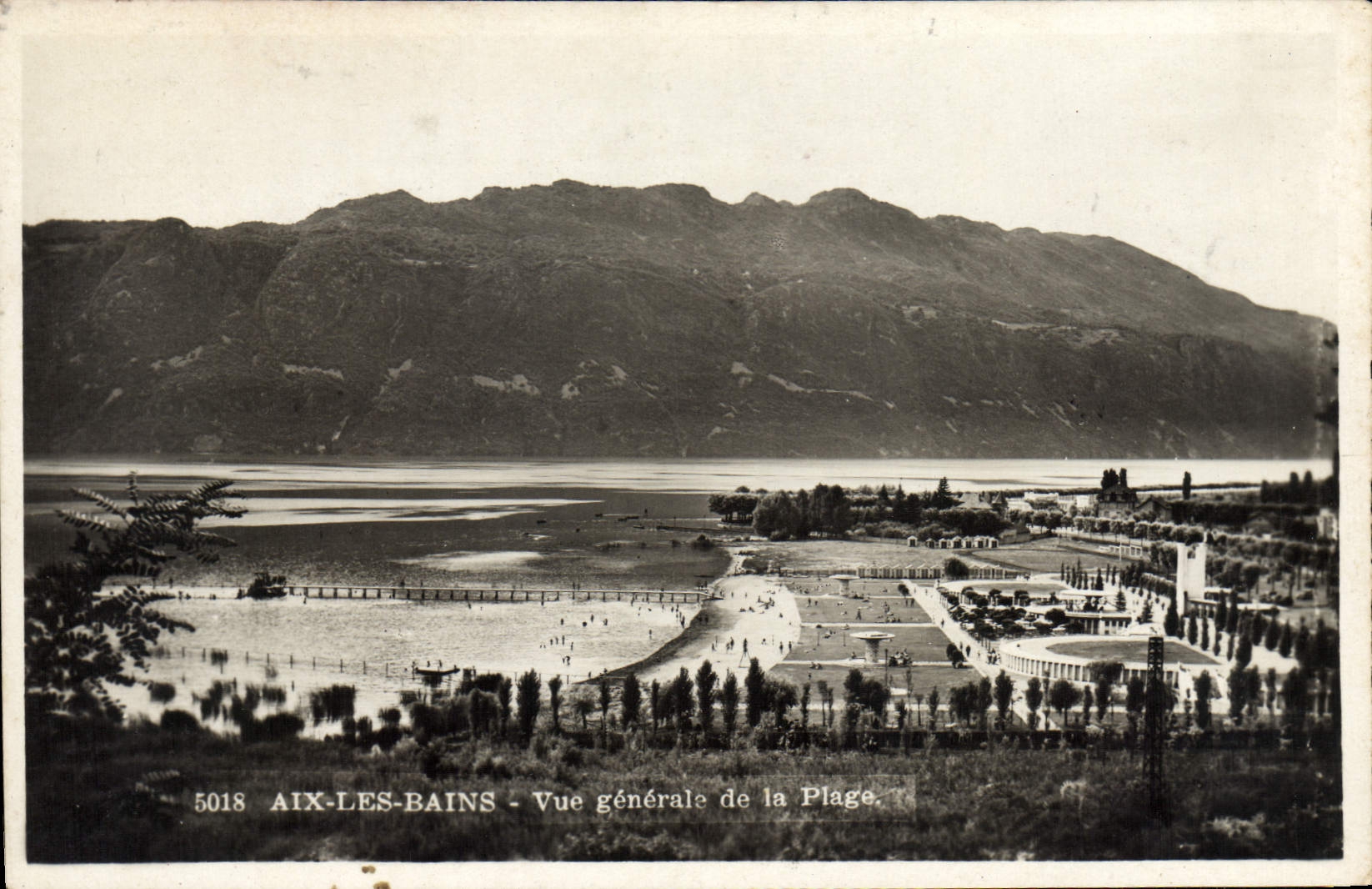 MODERN CARD Aix Les Bains View Of the Beach