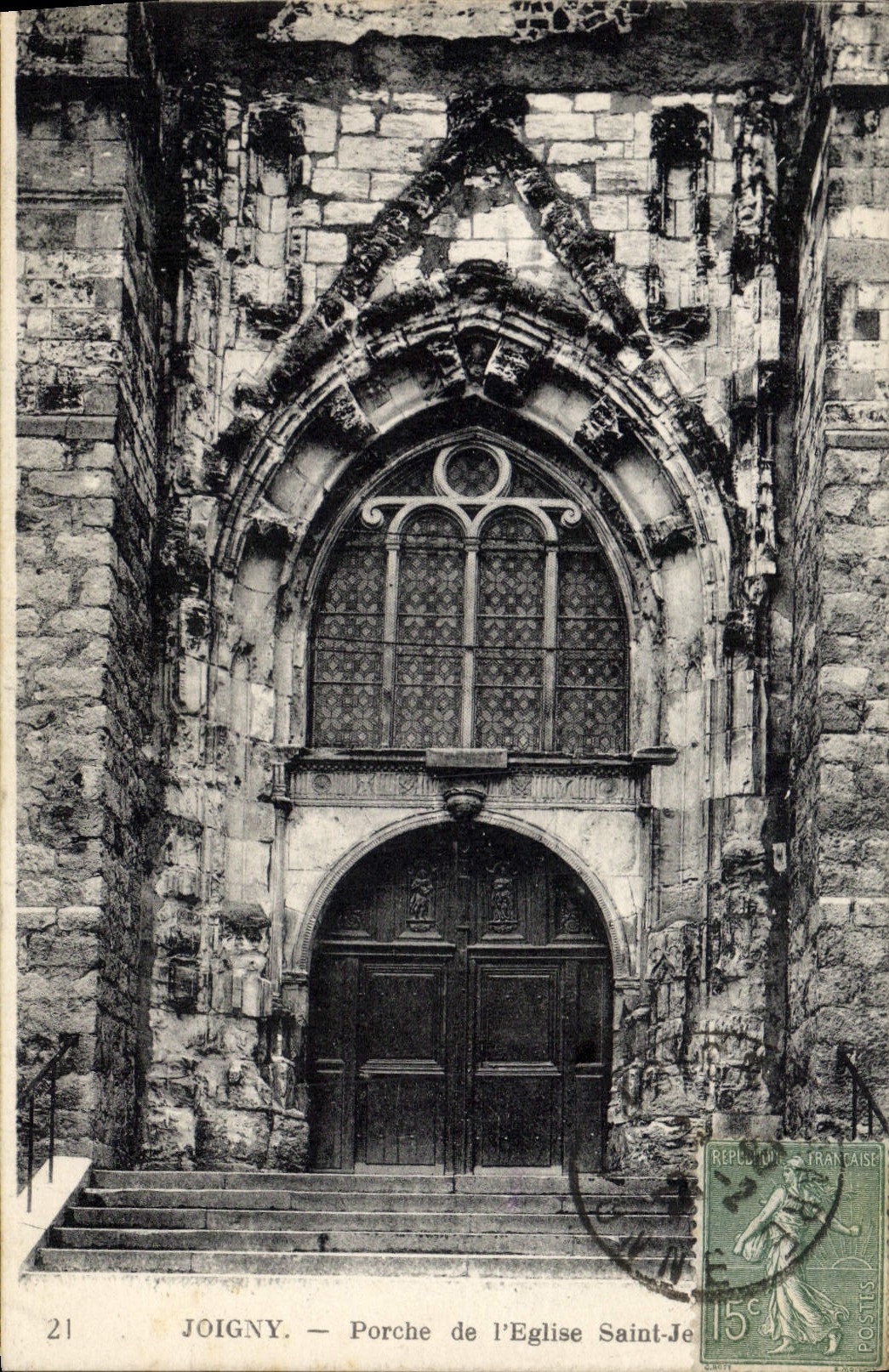 CPA Joigny Porche De I'Eglise 