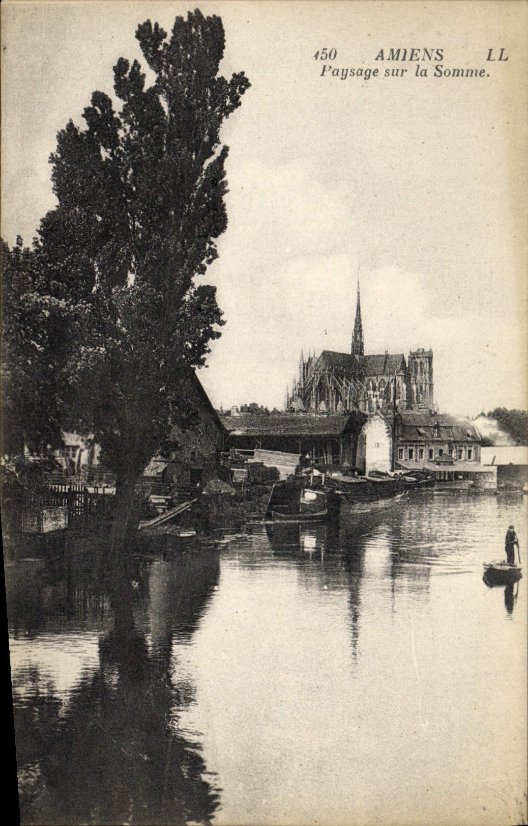 CPA Amiens Paysage sur la Somme