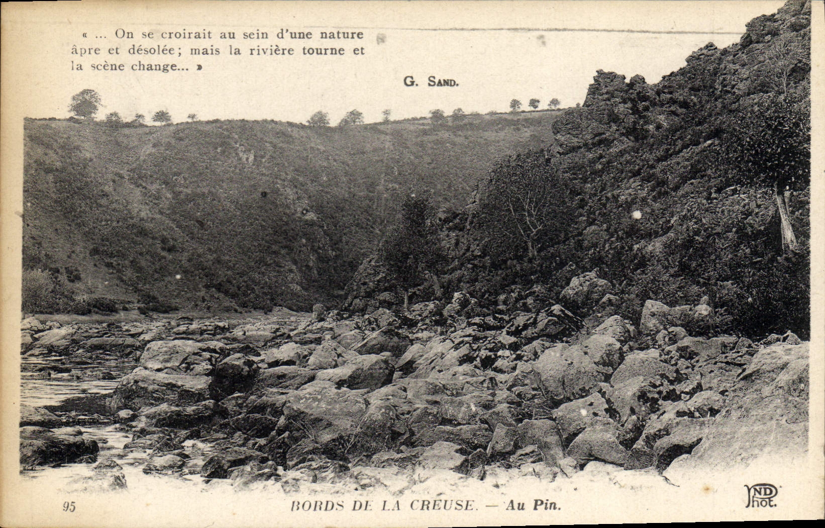 VINTAGE POSTCARD Edges of Hollow With the pine