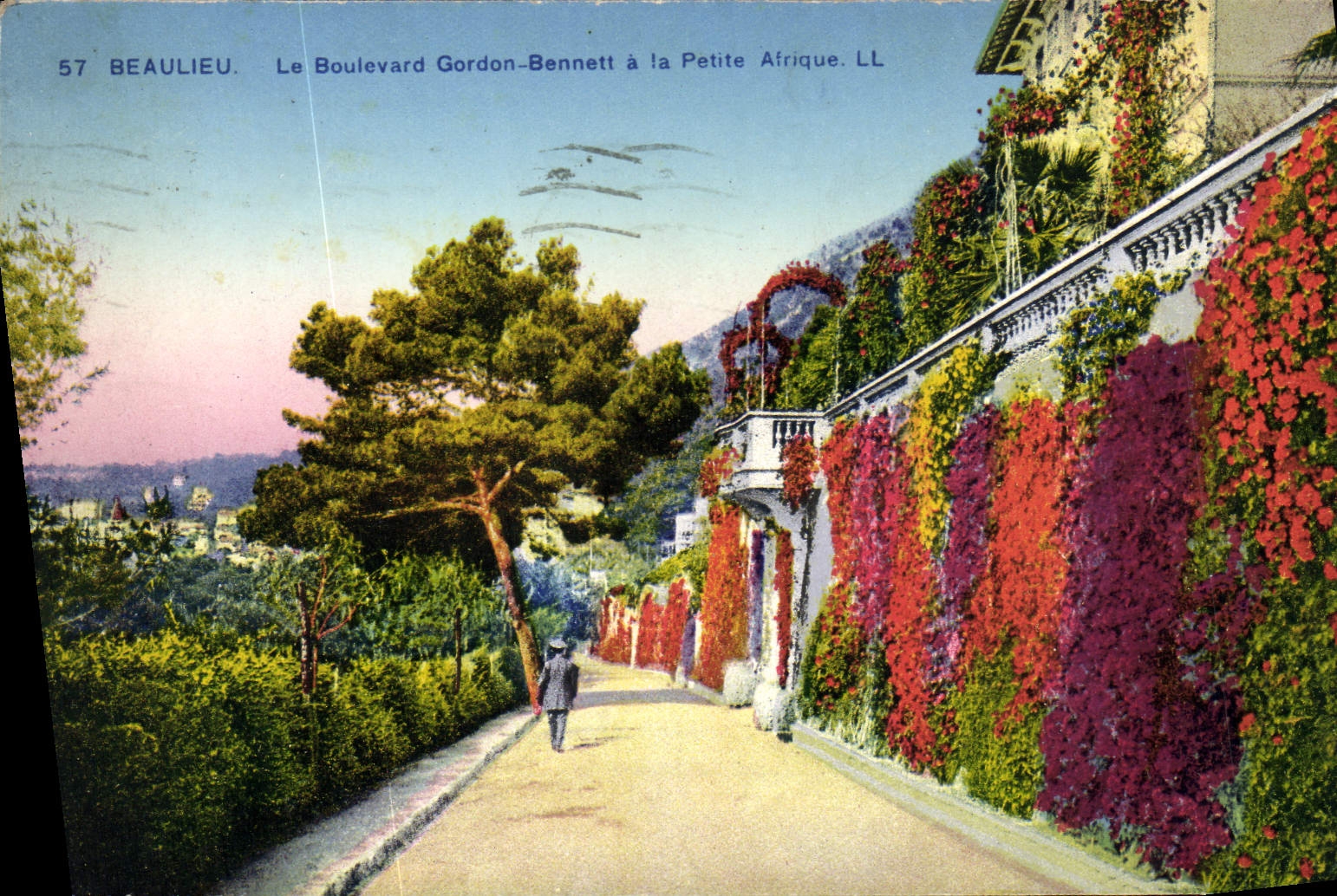 CPA Beaulieu Le Boulevard Gordon Bennett A La Petite Afrique