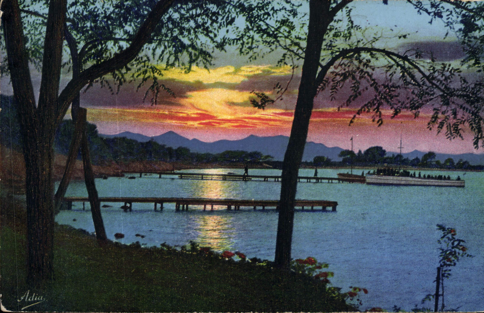 VINTAGE POSTCARD the Dimension Of Azure Island Sainte Marguerite