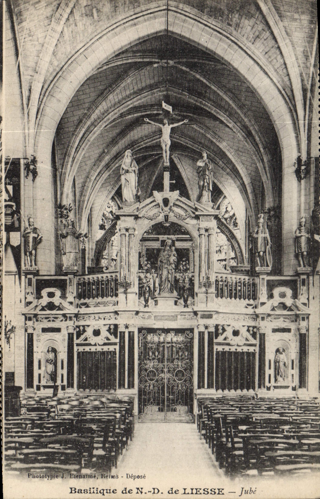 CPA Basilique De N D De Liesse jube