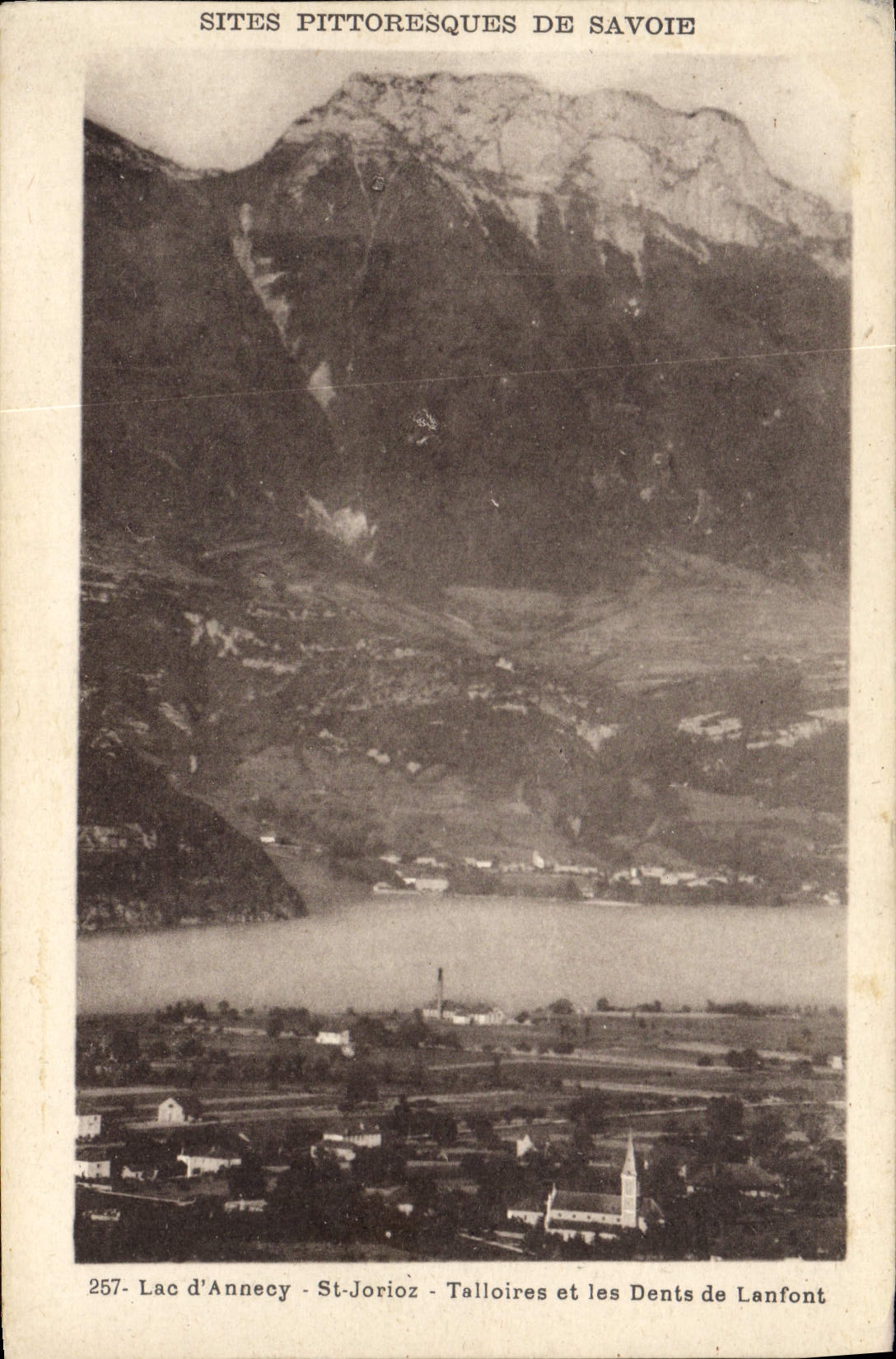 CPA Lac D'Annecy St Jorioz Talloires Et Les Dents De Lanfont