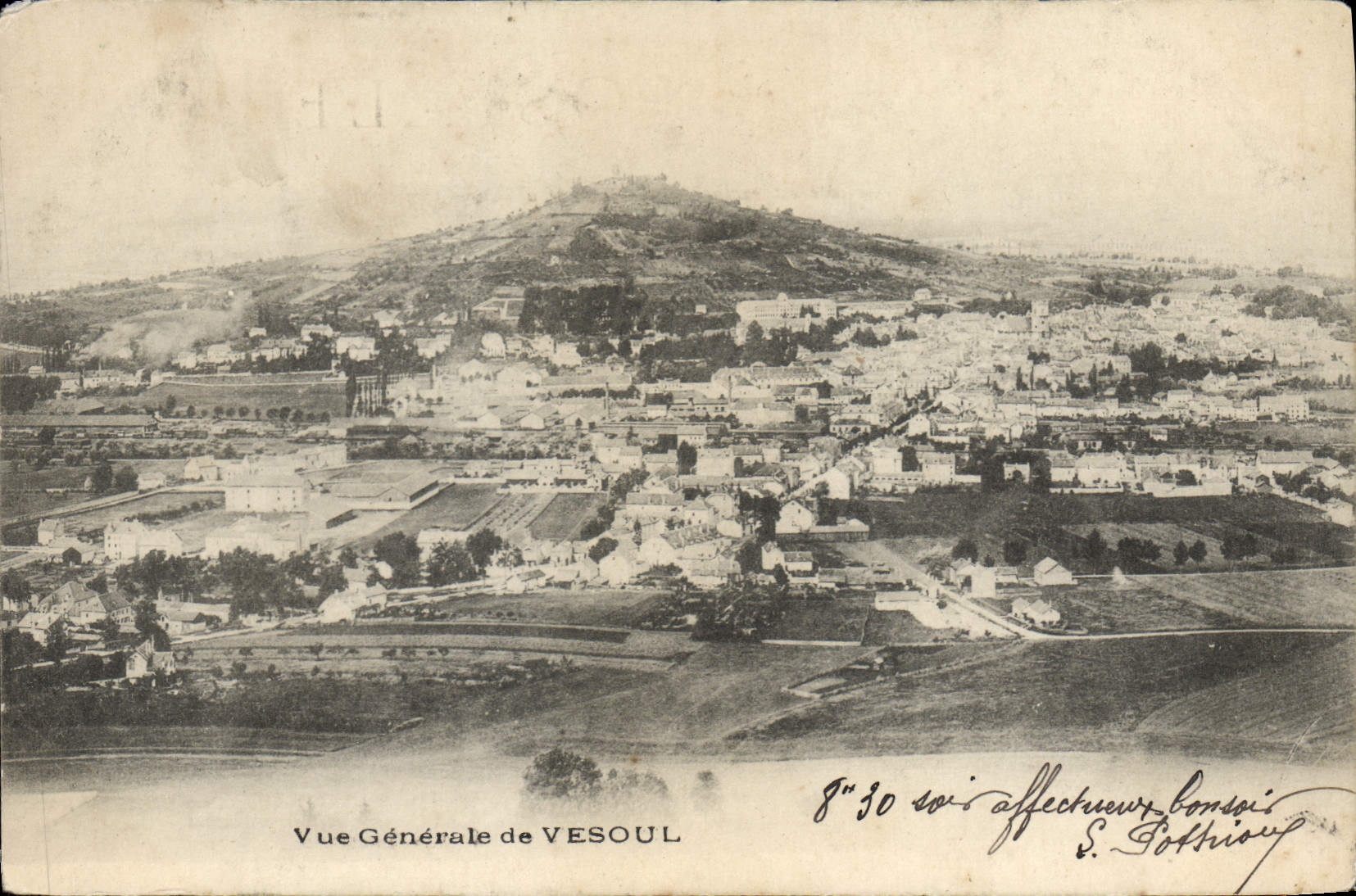 VINTAGE POSTCARD Vesoul View