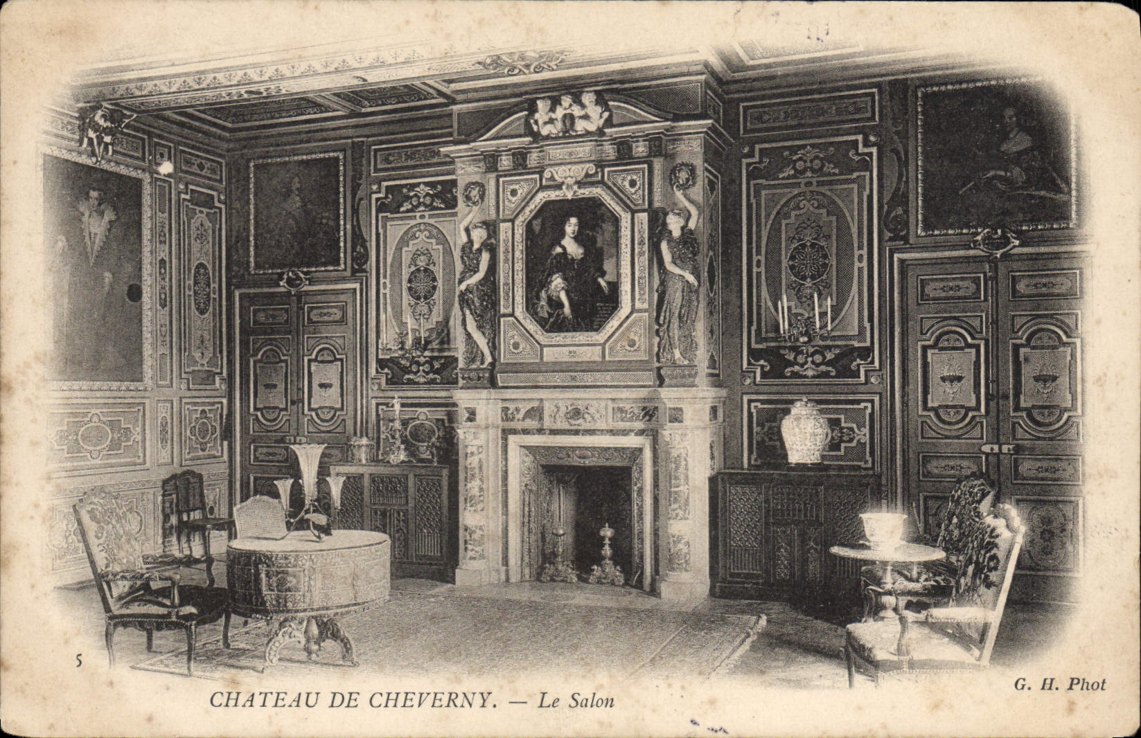 CPA Chateau De Cheverny Le salon