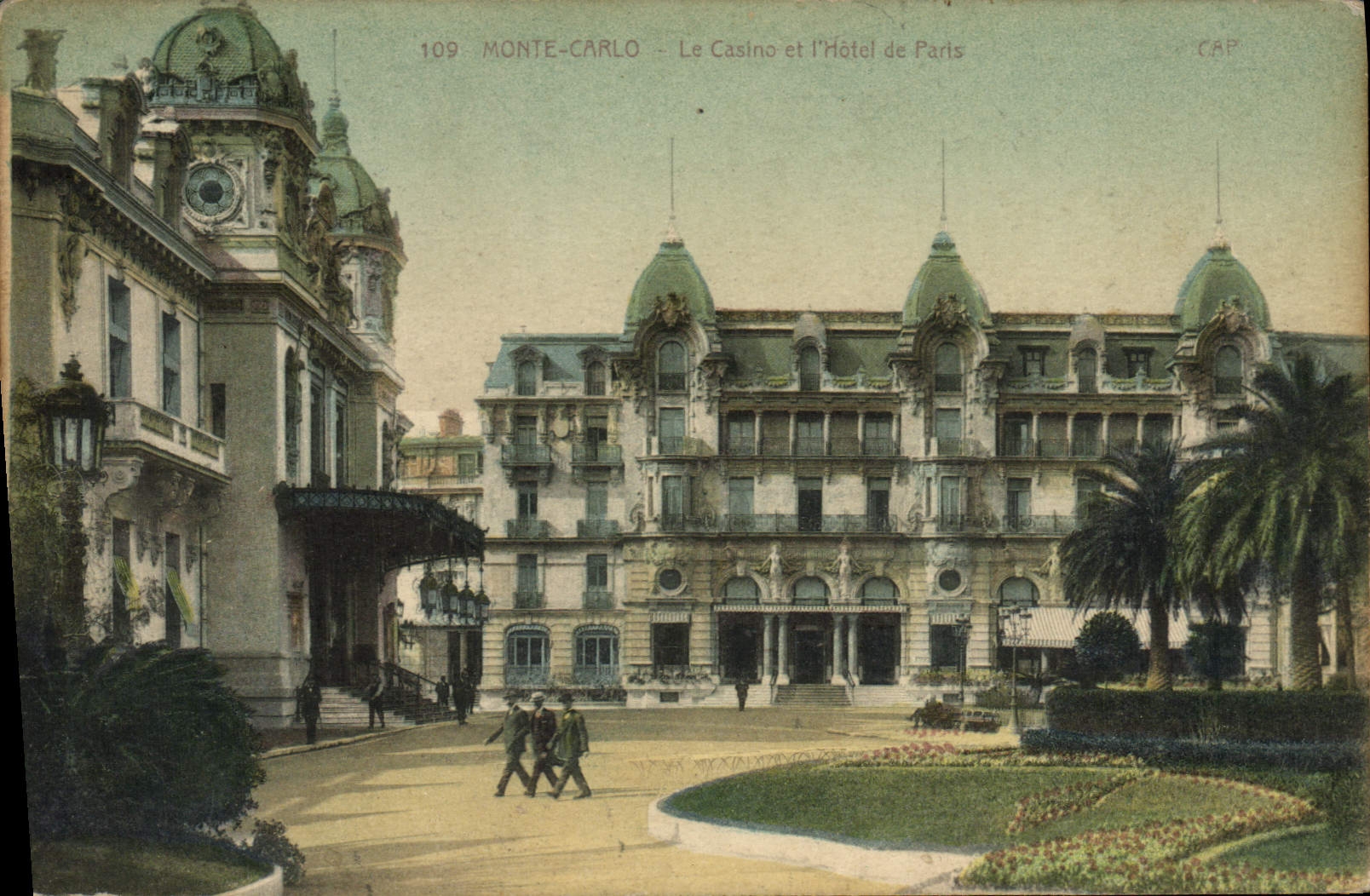 CPA Monte Carlo Le Casino et L'Hotel de Paris
