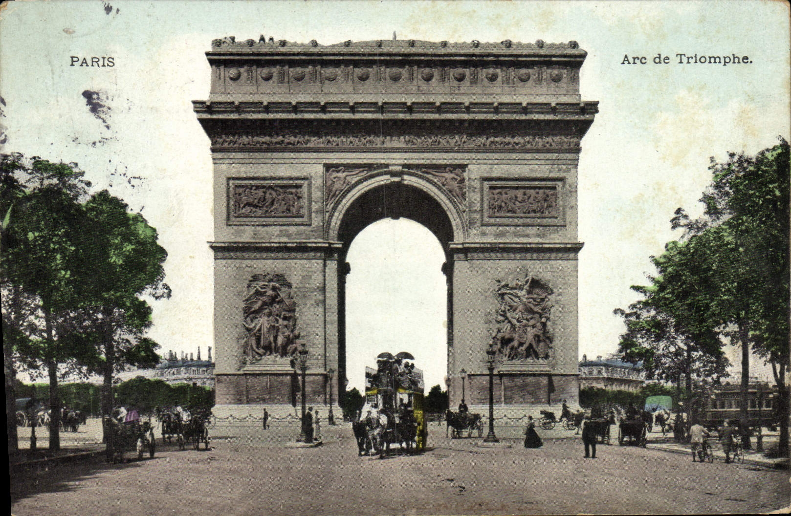 CPA Paris Arc de Triomphe
