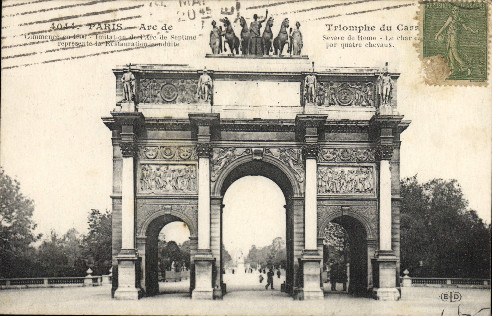 CPA Paris Arc De Triomphe 