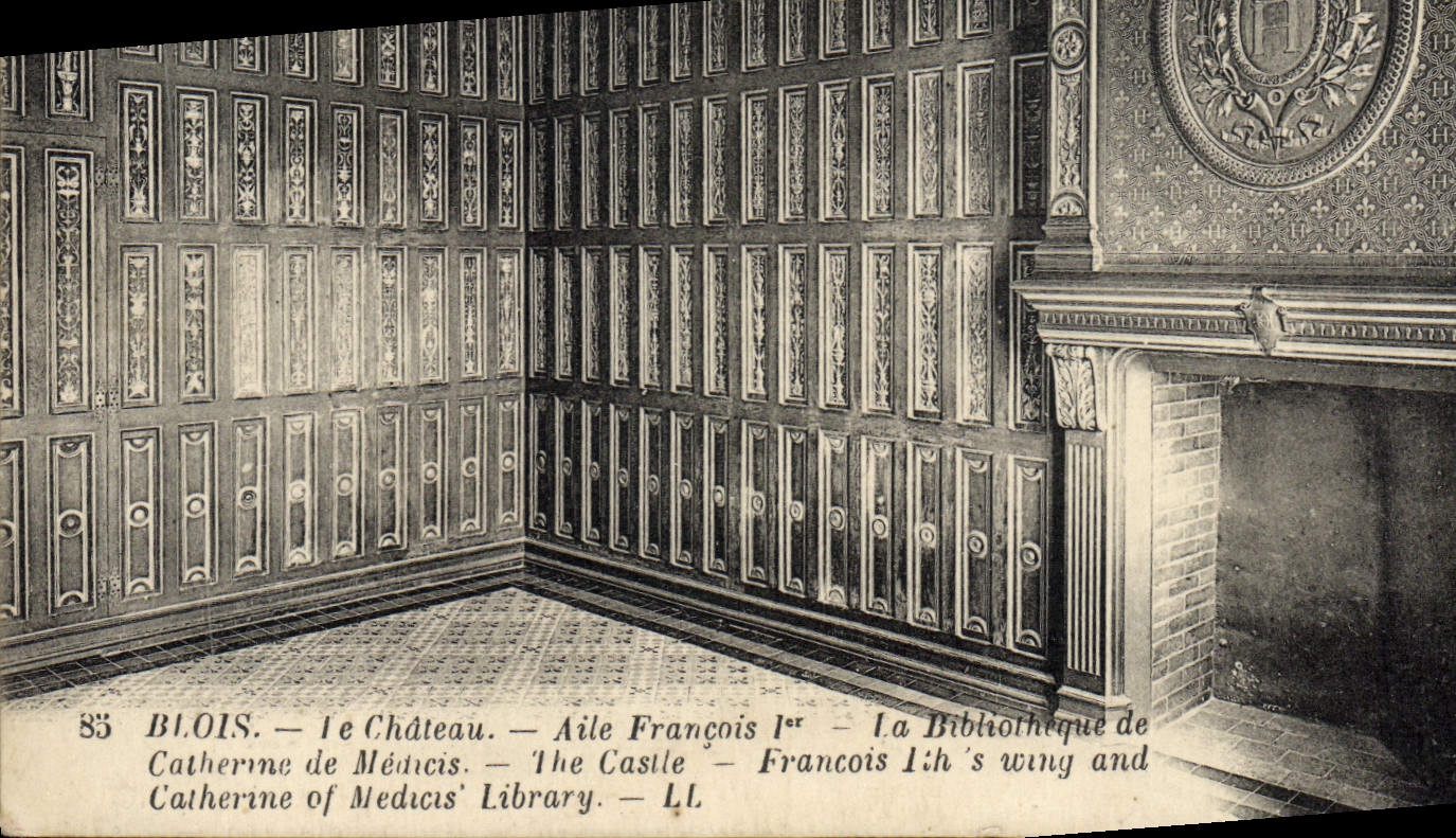 CPA Blois Le Chateau Aile Francois 1er La Bibliotheque de Catherine de Medicis