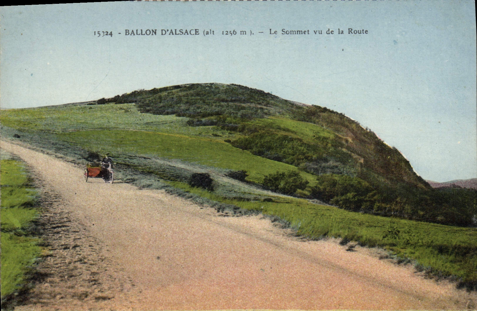 CPA Ballon D'Alsace Le sommet vu de la route