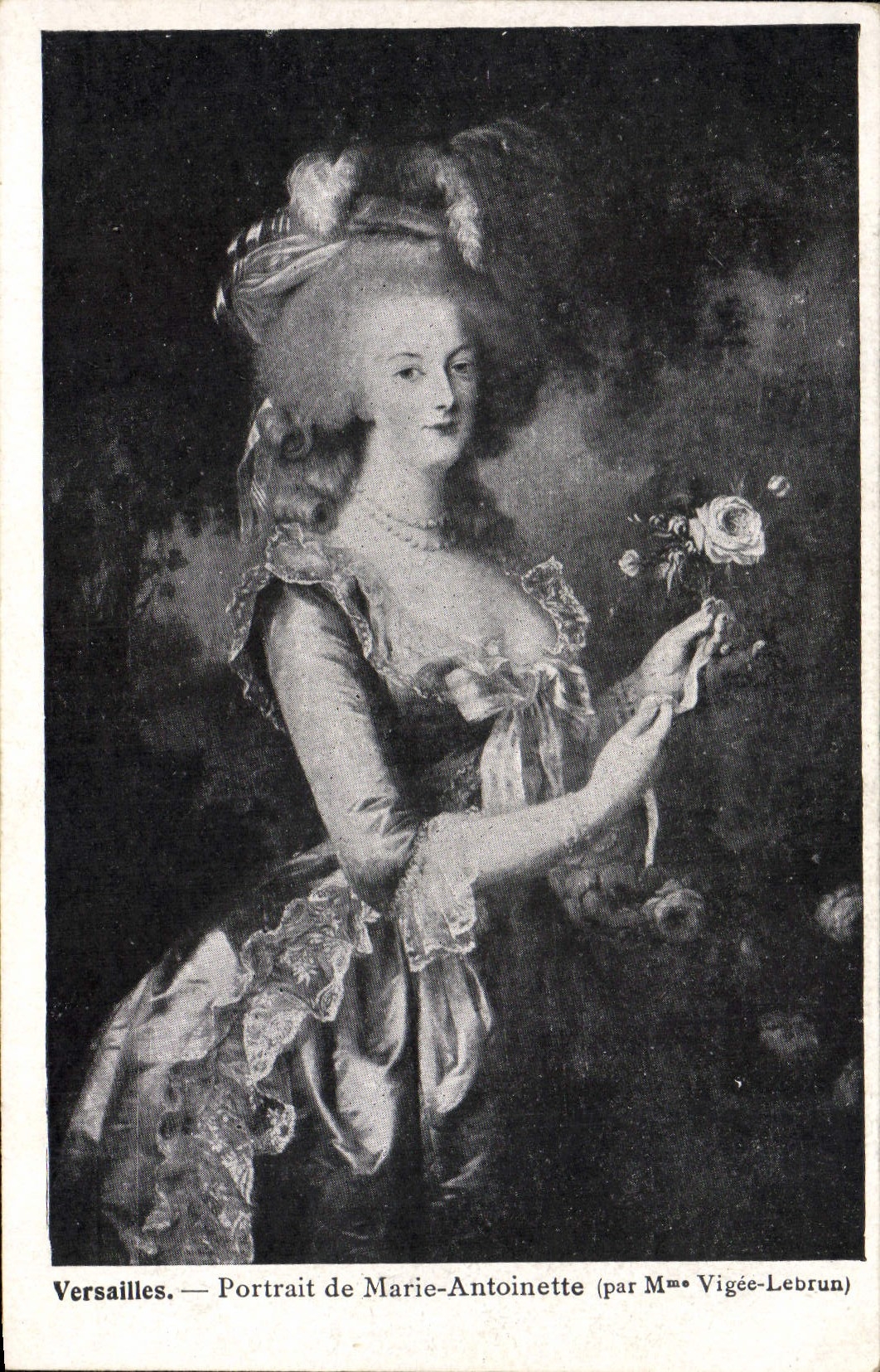 CPA Versailles Portrait de Marie Antoinette Vigee Lebrun