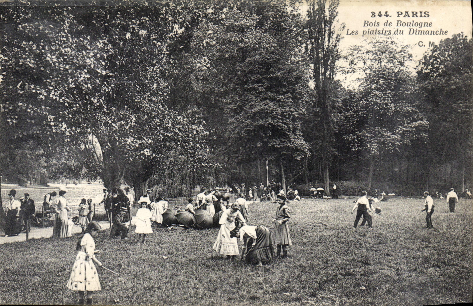CPA Paris Bois De Boulogne Les plaisirs du dimanche Enfants