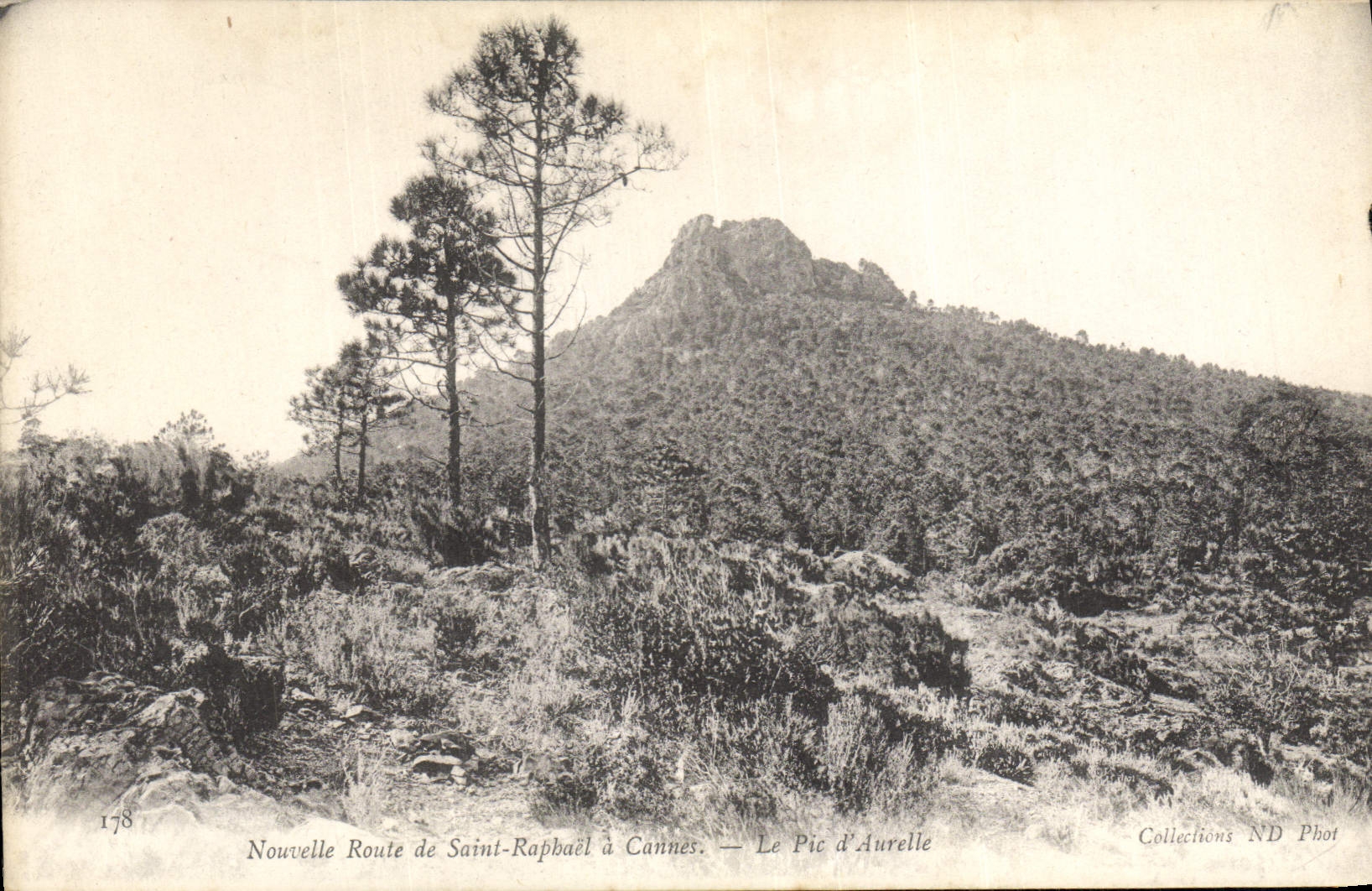 CPA Cannes Nouvelle Route de Saint Raphael a Cannes Le pic d'Aurelle