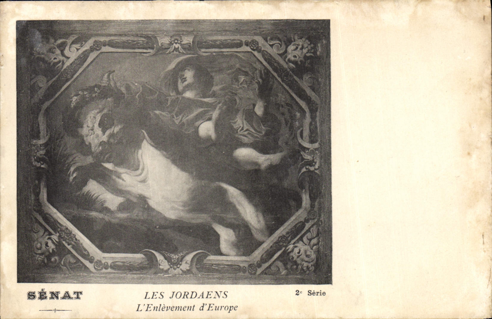 CPA Paris Senat Les Jordaens L'enlevement d'Europe