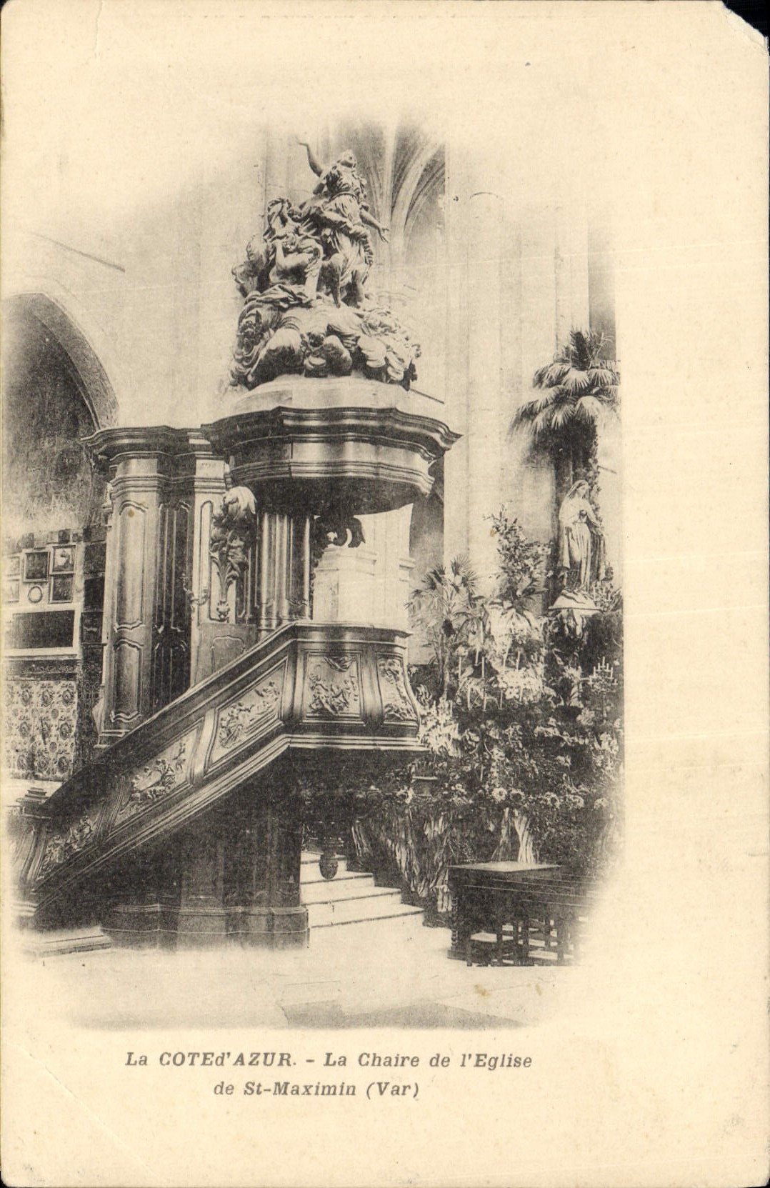 CPA Cote d'Azur La Chaire de L'Eglise de St Maximin