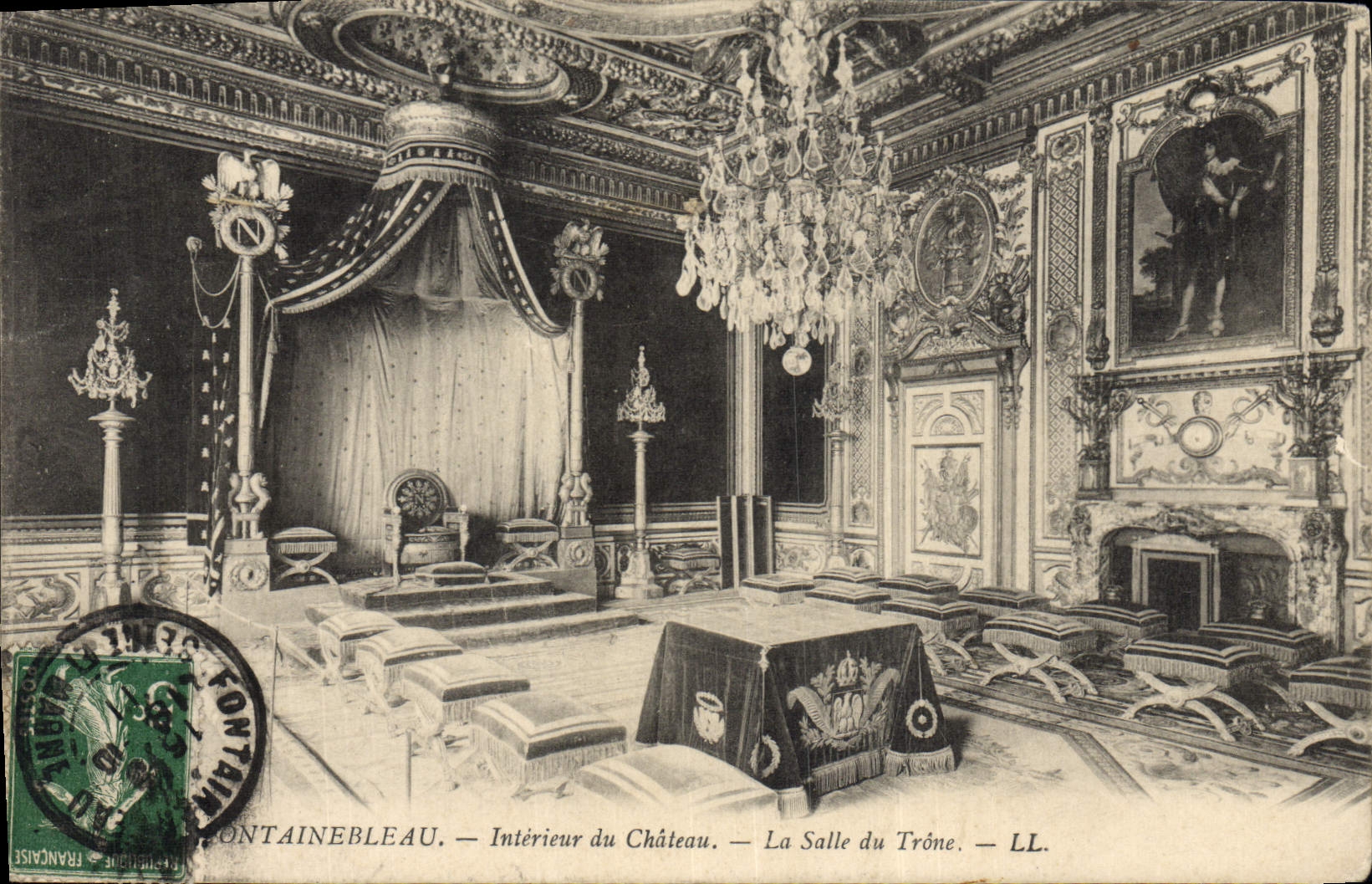 CPA Fontainebleau Interieur du Chateau La salle du trone