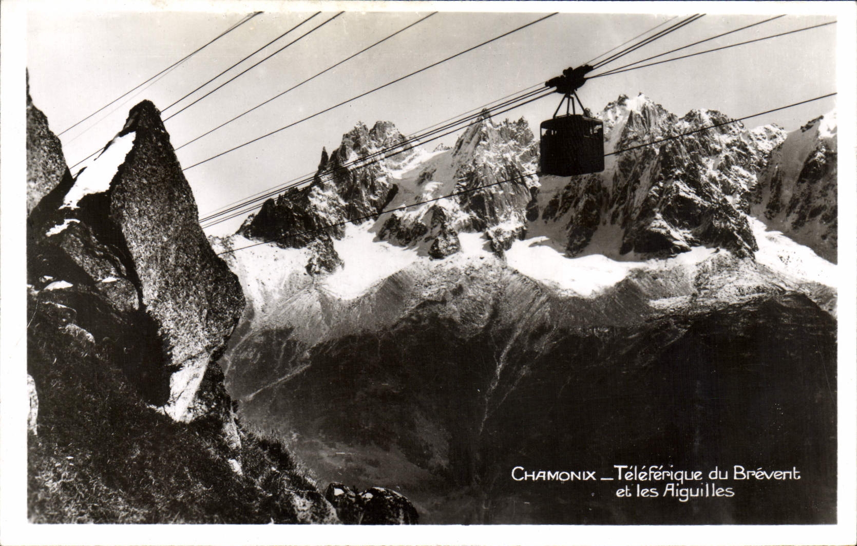 POSTAL MODERNA Chamonix Mont Blanc Teleferic de Brevent y de las agujas