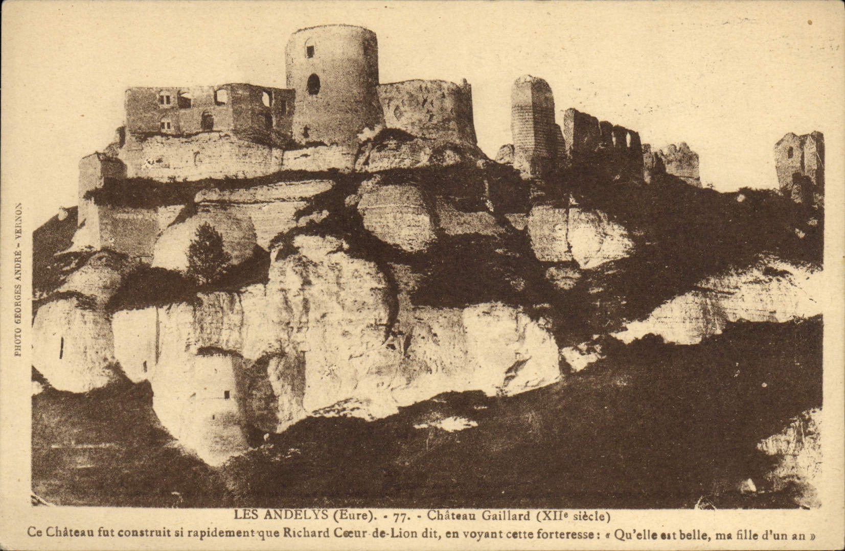 CPA Les Andelys Chateau Gaillard
