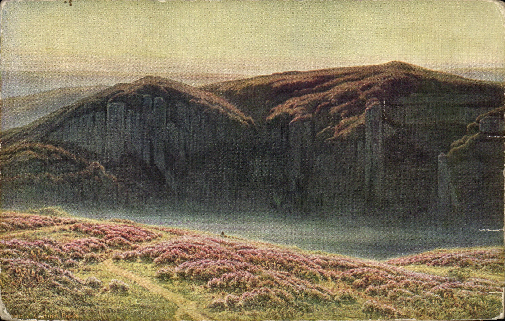 VINTAGE POSTCARD Didier Pouget high plateaus limousins