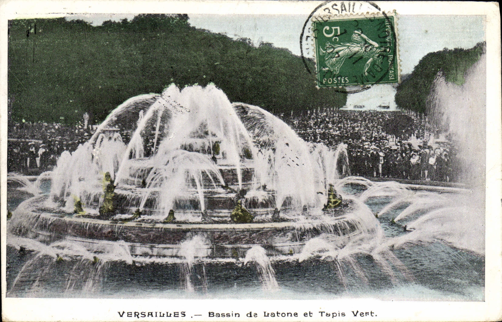 CPA Palais de Versailles Bassin de Latone et Tapis Vert