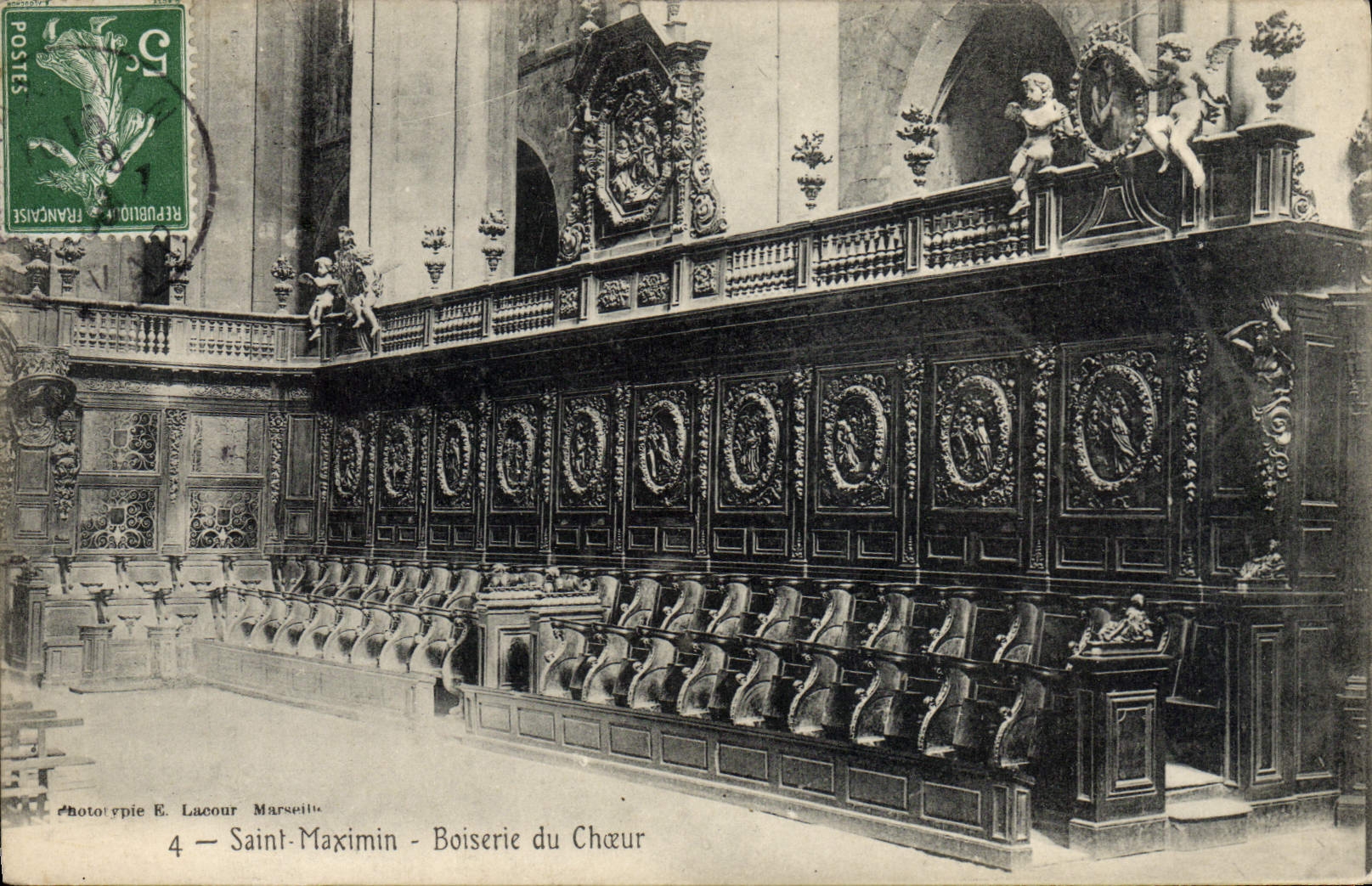 CPA Saint Maximin Boiserie du Cheur