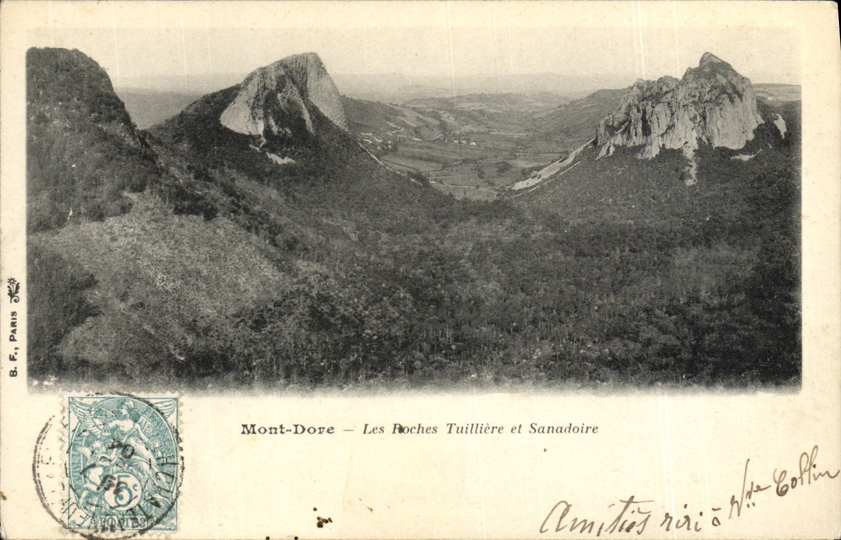 VINTAGE POSTCARD Mont Gilds the Pockets Tuilliere and Sanadoire