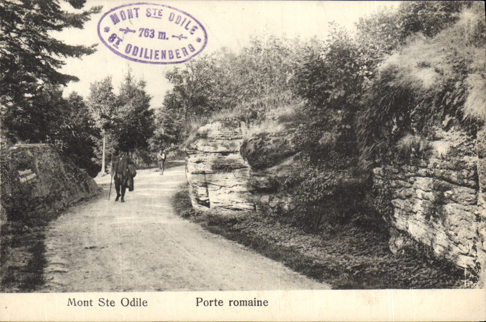 VINTAGE POSTCARD Mont Saint Odile Carries Roman