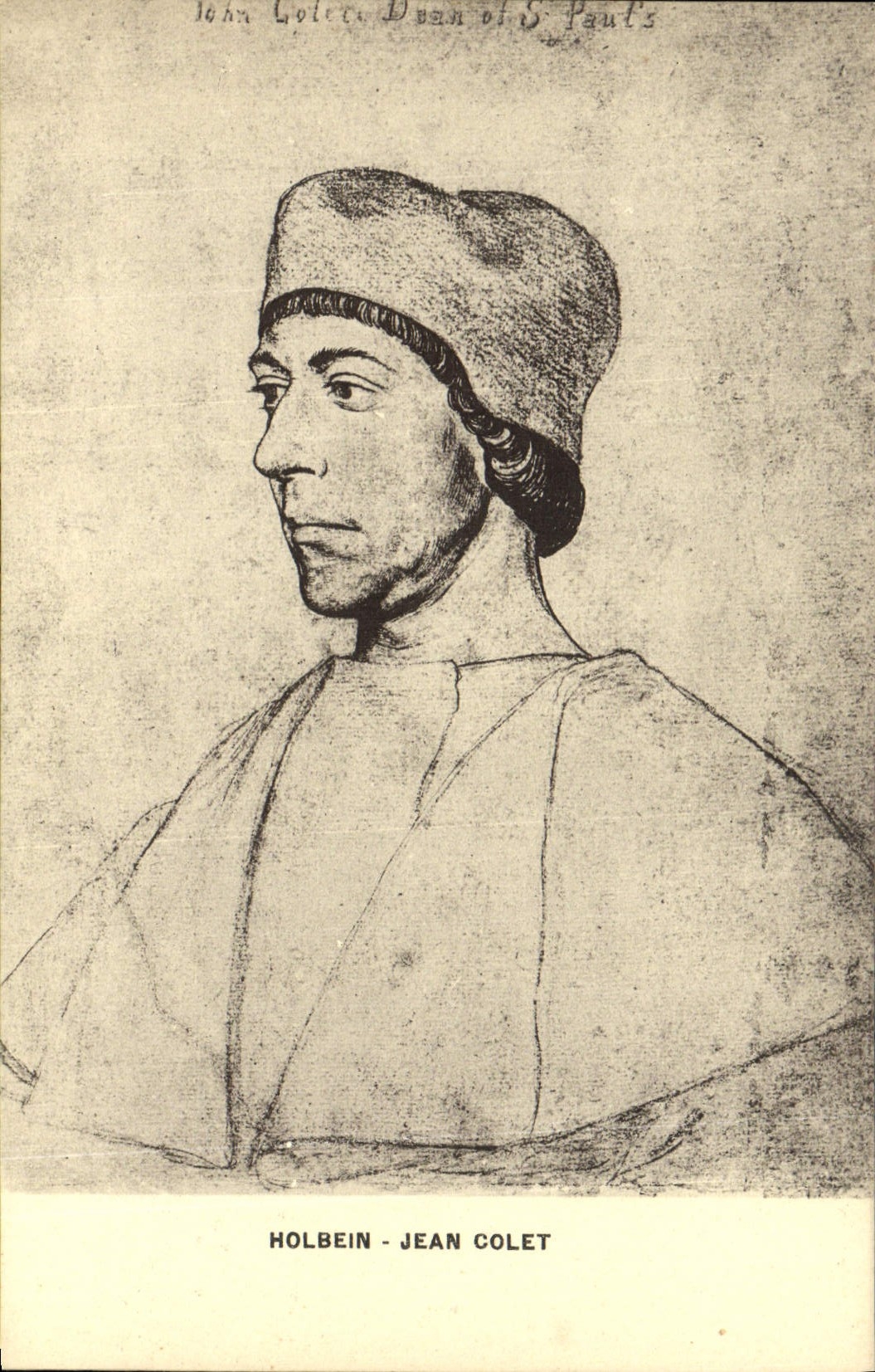 VINTAGE POSTCARD Holbein Jean Collet