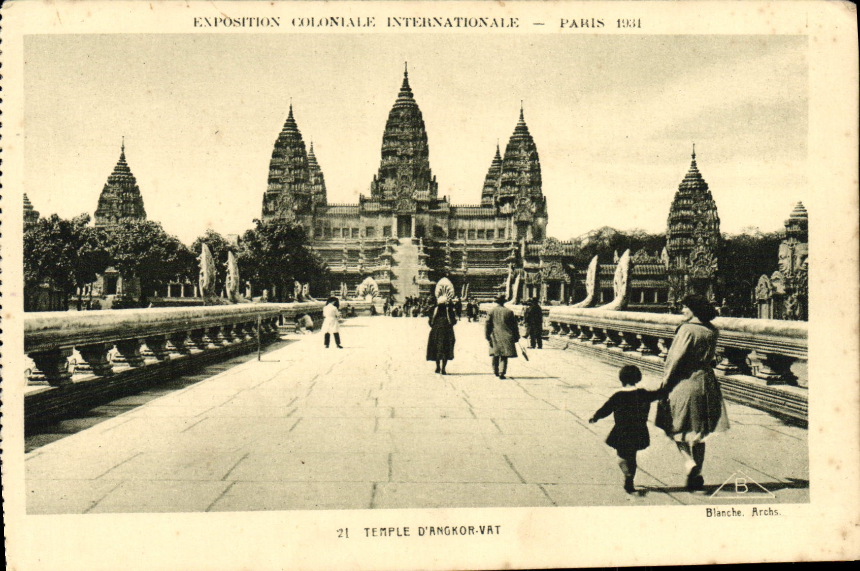 CPA Exposition Coloniale Internationale Paris 1931 Temple d'Angkor Vat
