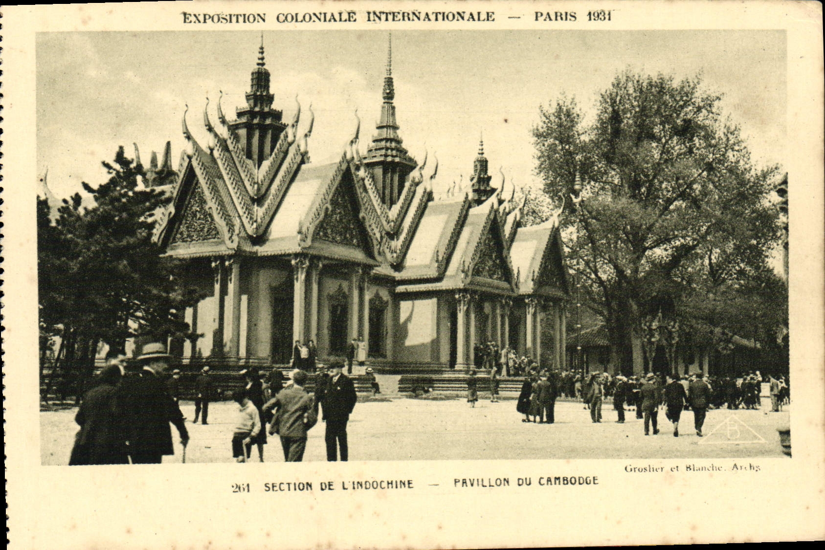 CPA Exposition Coloniale Internationale Paris 1931 Section de l'Indochine Pavillon du Cambodge
