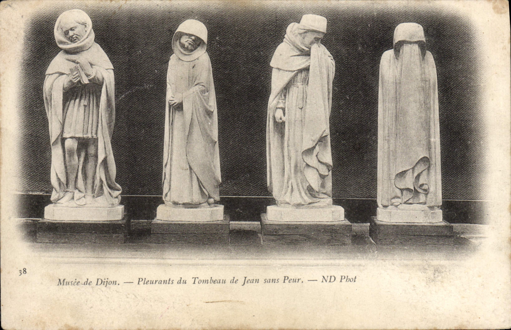 VINTAGE POSTCARD Dijon Crying of the Tomb of Jean Without Fear